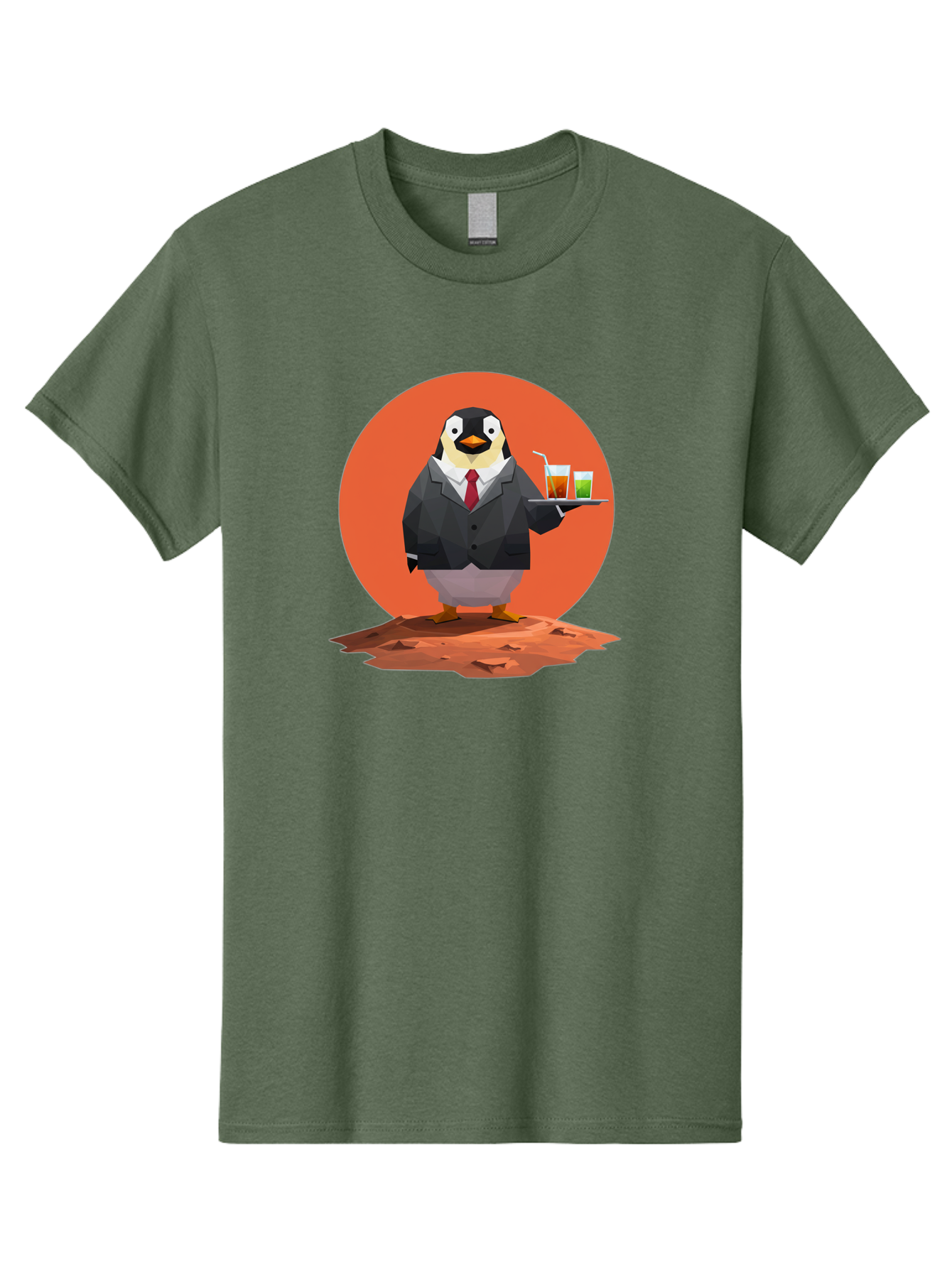 Penguin-Waiter-1 Men'S Graphic Tee, 100% Cotton, Comfortable Casual Summer Wear, Machine Washable, Vintage Camera, Old Camera, Antique Camera, Black Camera, Classic Photography, Photography Equipment, Nostalgic Device, Film Camera, Camera Art Baf988