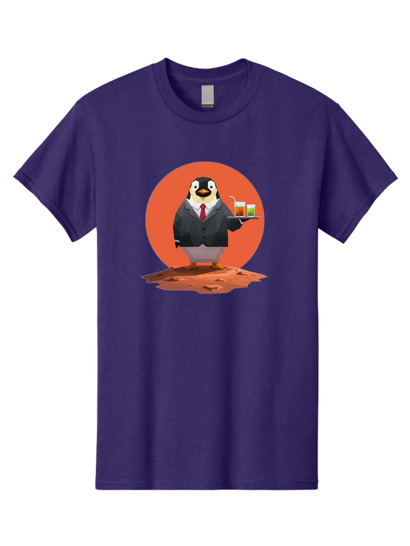 Penguin-Waiter-1 Men'S Graphic Tee, 100% Cotton, Comfortable Casual Summer Wear, Machine Washable, Vintage Camera, Old Camera, Antique Camera, Black Camera, Classic Photography, Photography Equipment, Nostalgic Device, Film Camera, Camera Art Baf988