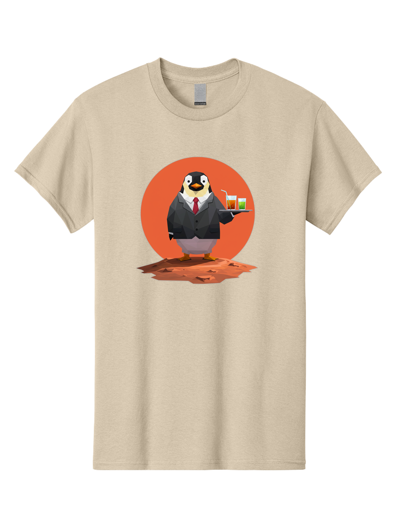 Penguin-Waiter-1 Men'S Graphic Tee, 100% Cotton, Comfortable Casual Summer Wear, Machine Washable, Vintage Camera, Old Camera, Antique Camera, Black Camera, Classic Photography, Photography Equipment, Nostalgic Device, Film Camera, Camera Art Baf988