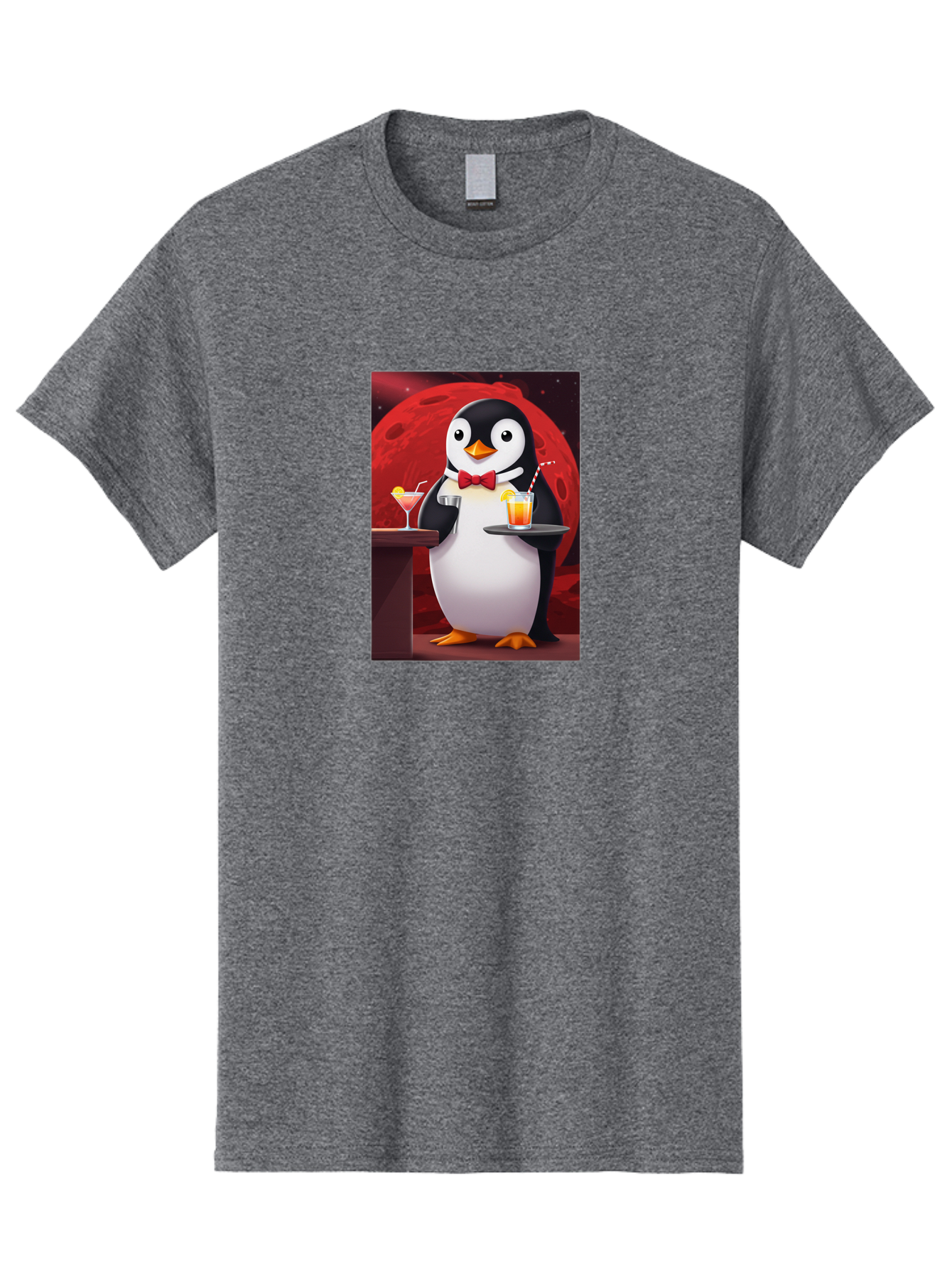 Penguin-Waiter Men'S Graphic Tee, 100% Cotton, Comfortable Casual Summer Wear, Machine Washable, Vintage Camera, Old Camera, Antique Camera, Black Camera, Classic Photography, Photography Equipment, Nostalgic Device, Film Camera, Camera Art Baf991