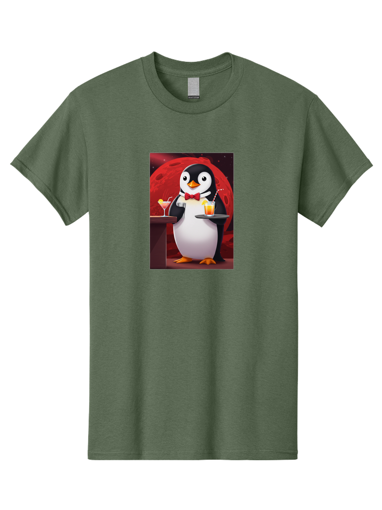 Penguin-Waiter Men'S Graphic Tee, 100% Cotton, Comfortable Casual Summer Wear, Machine Washable, Vintage Camera, Old Camera, Antique Camera, Black Camera, Classic Photography, Photography Equipment, Nostalgic Device, Film Camera, Camera Art Baf991