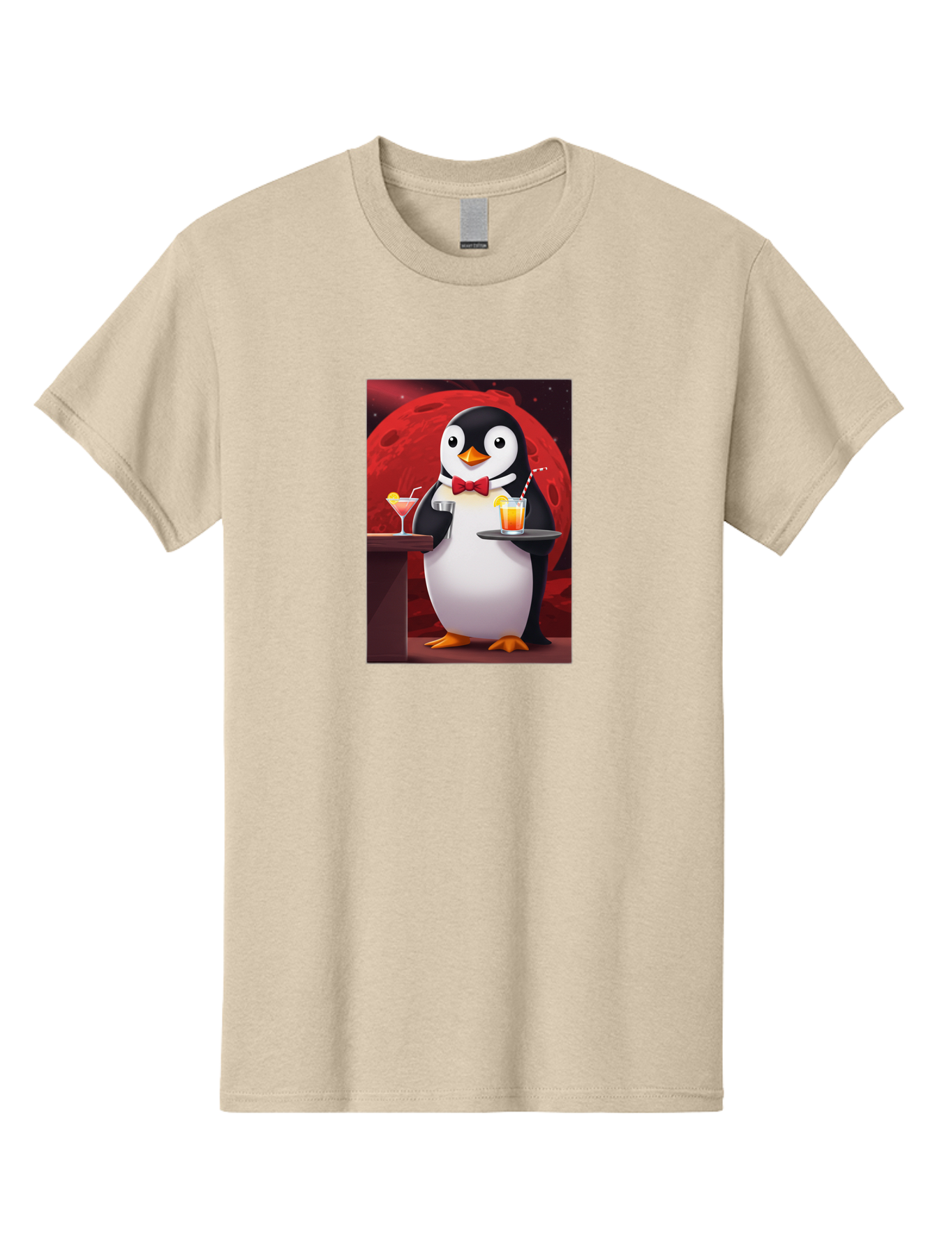 Penguin-Waiter Men'S Graphic Tee, 100% Cotton, Comfortable Casual Summer Wear, Machine Washable, Vintage Camera, Old Camera, Antique Camera, Black Camera, Classic Photography, Photography Equipment, Nostalgic Device, Film Camera, Camera Art Baf991