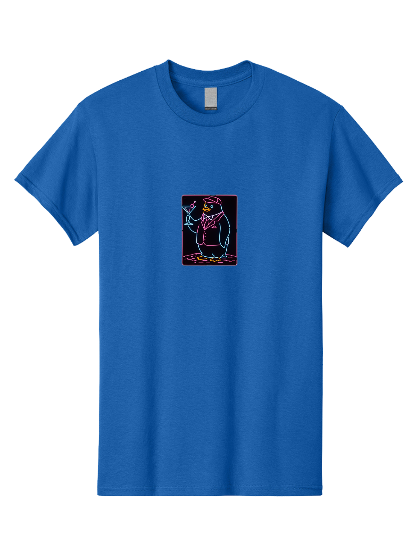 Penguin-With-Cocktail-1 Men'S Graphic Tee, 100% Cotton, Comfortable Casual Summer Wear, Machine Washable, Vintage Camera, Old Camera, Antique Camera, Black Camera, Classic Photography, Photography Equipment, Nostalgic Device, Film Camera, Baf992