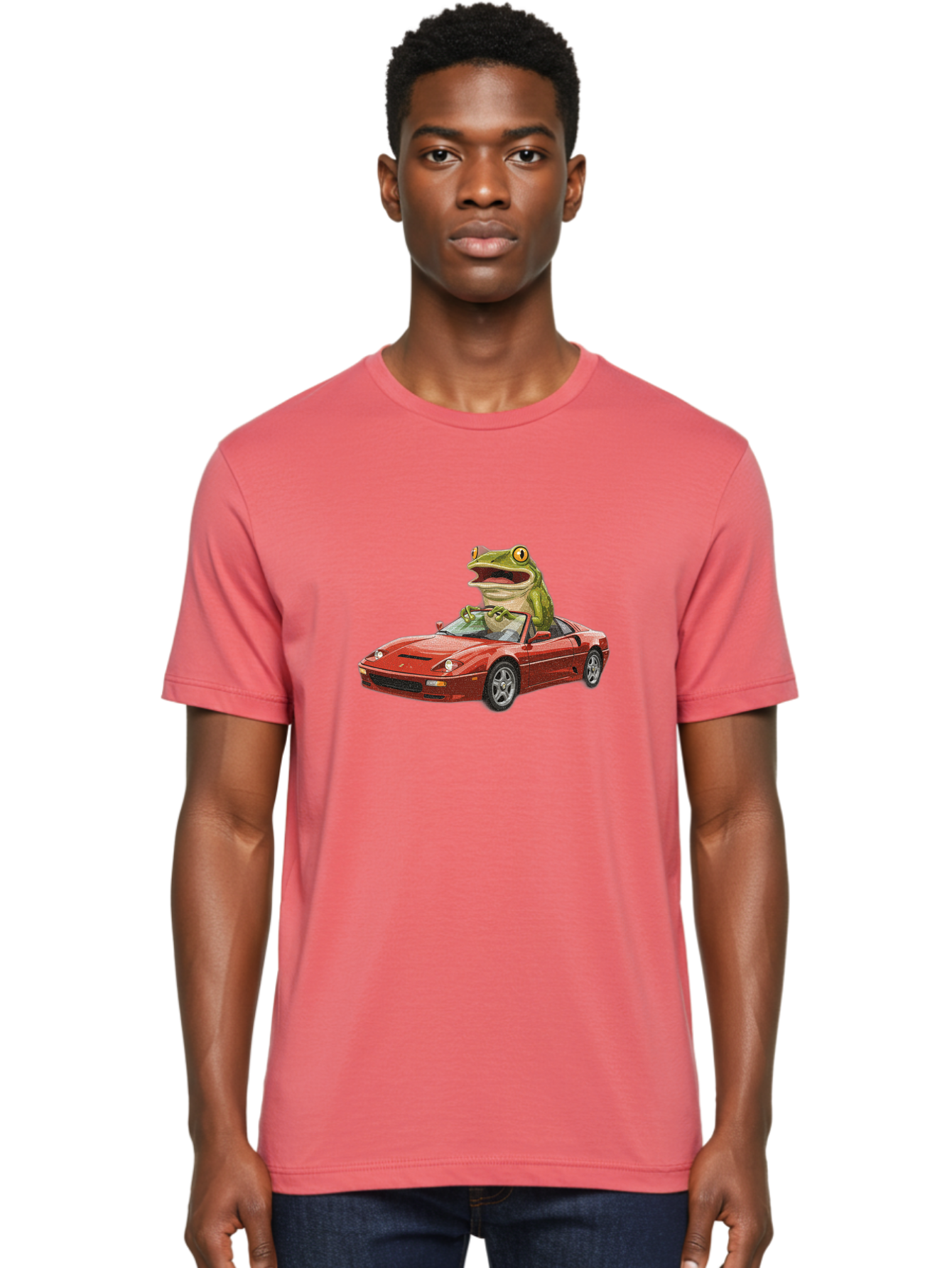 Pepe-Frog-In-Ferrari Men'S Graphic Tee, 100% Cotton, Comfortable Casual Summer Wear, Machine Washable, Vintage Camera, Old Camera, Antique Camera, Black Camera, Classic Photography, Photography Equipment, Nostalgic Device, Film Camera, Baf994