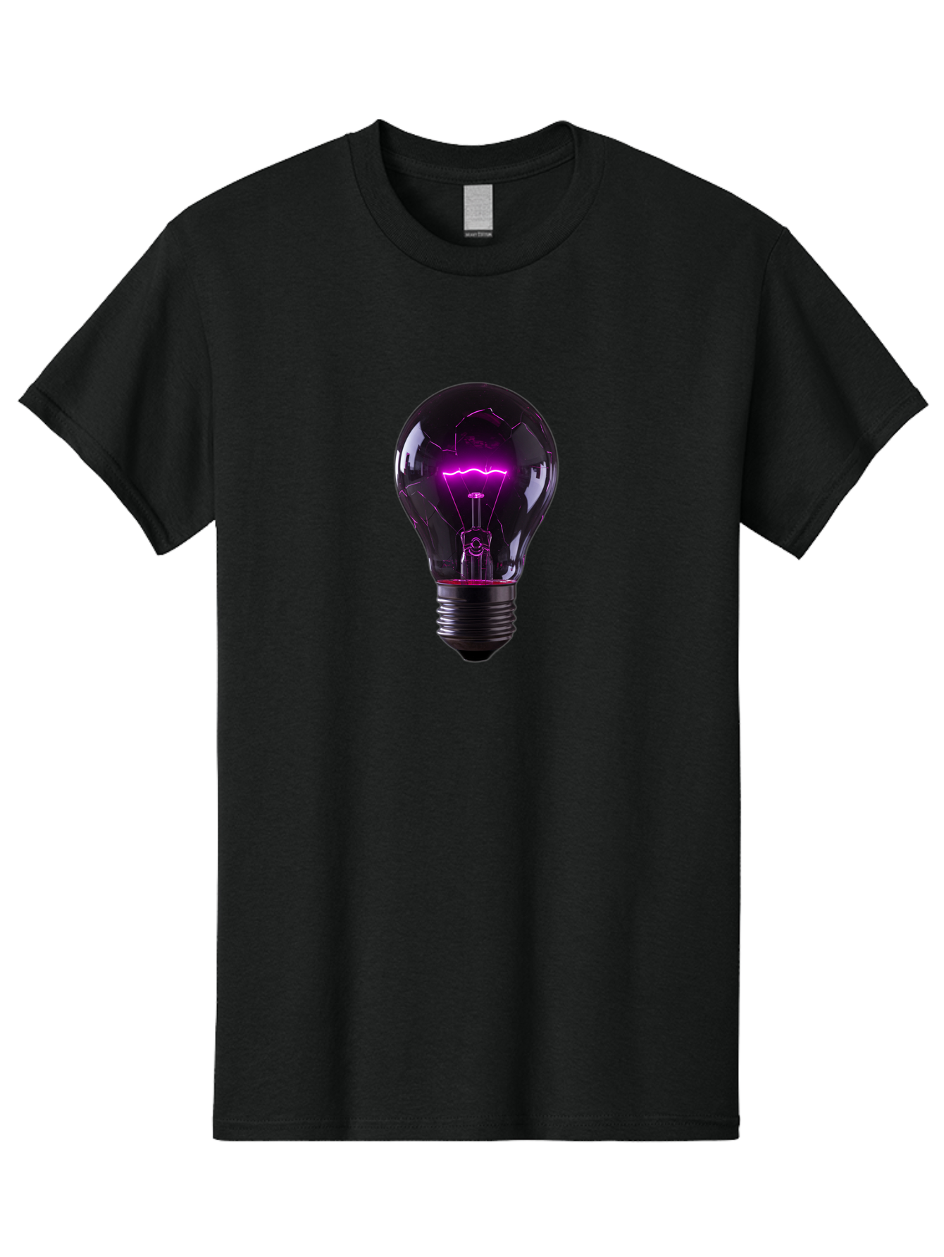 Purple-Light-Bulb Men'S Graphic Tee, 100% Cotton, Comfortable Casual Summer Wear, Machine Washable, Vintage Camera, Old Camera, Antique Camera, Black Camera, Classic Photography, Photography Equipment, Nostalgic Device, Film Camera, Camera Art Bag000