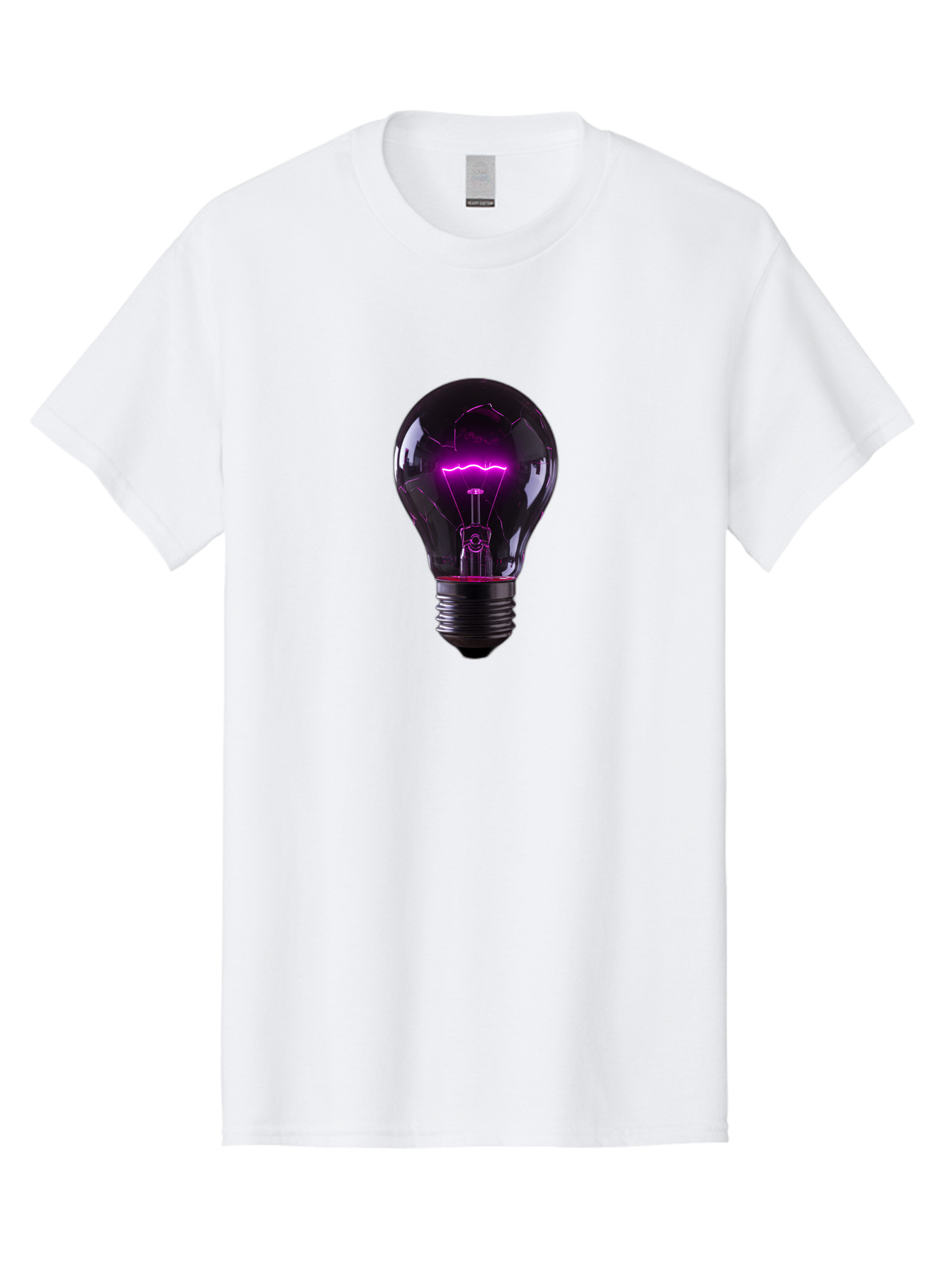 Purple-Light-Bulb Men'S Graphic Tee, 100% Cotton, Comfortable Casual Summer Wear, Machine Washable, Vintage Camera, Old Camera, Antique Camera, Black Camera, Classic Photography, Photography Equipment, Nostalgic Device, Film Camera, Camera Art Bag000
