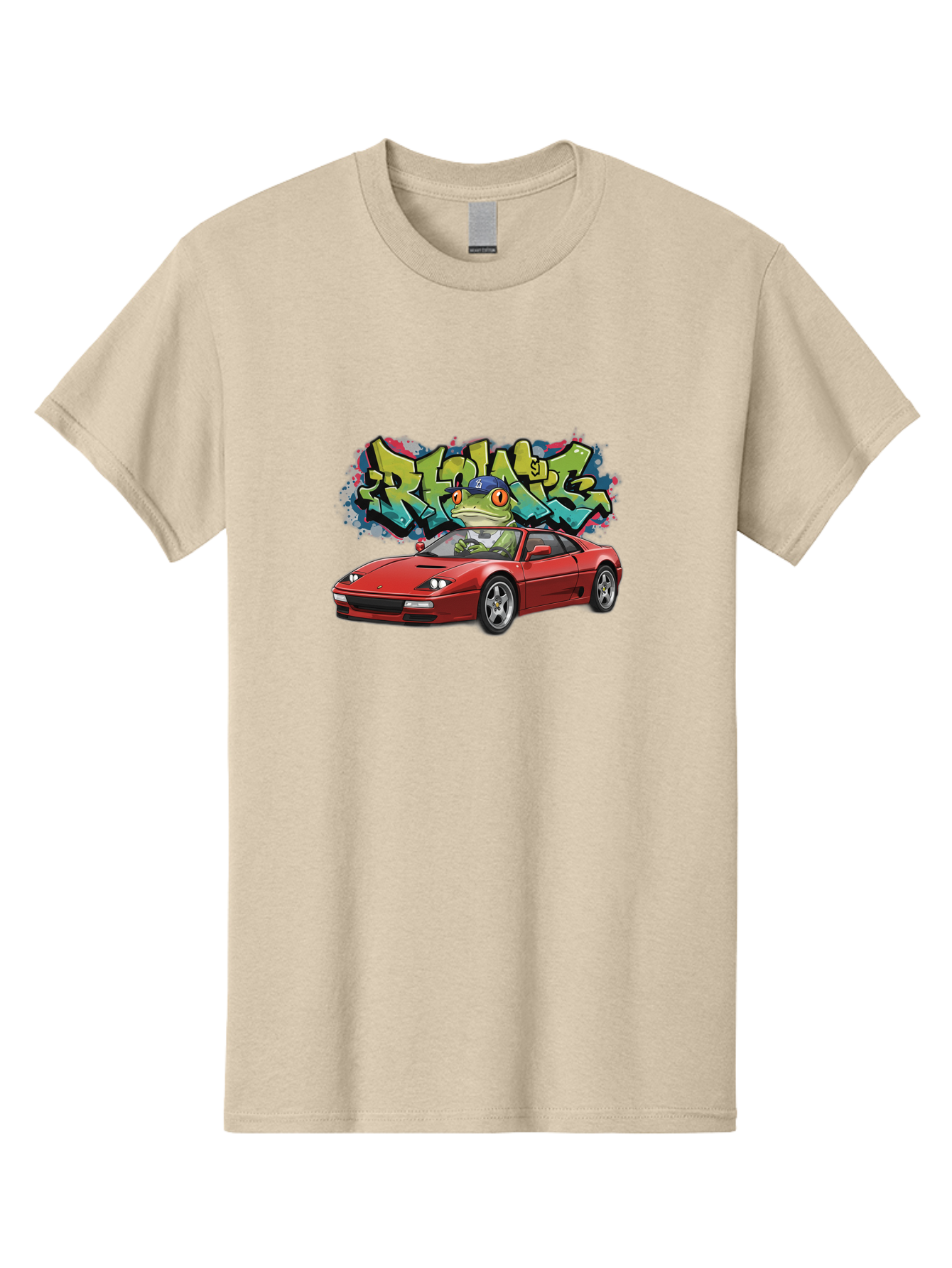 Ribbit-Ferrari Men'S Graphic Tee, 100% Cotton, Comfortable Casual Summer Wear, Machine Washable, Vintage Camera, Old Camera, Antique Camera, Black Camera, Classic Photography, Photography Equipment, Nostalgic Device, Film Camera, Camera Art Bag002