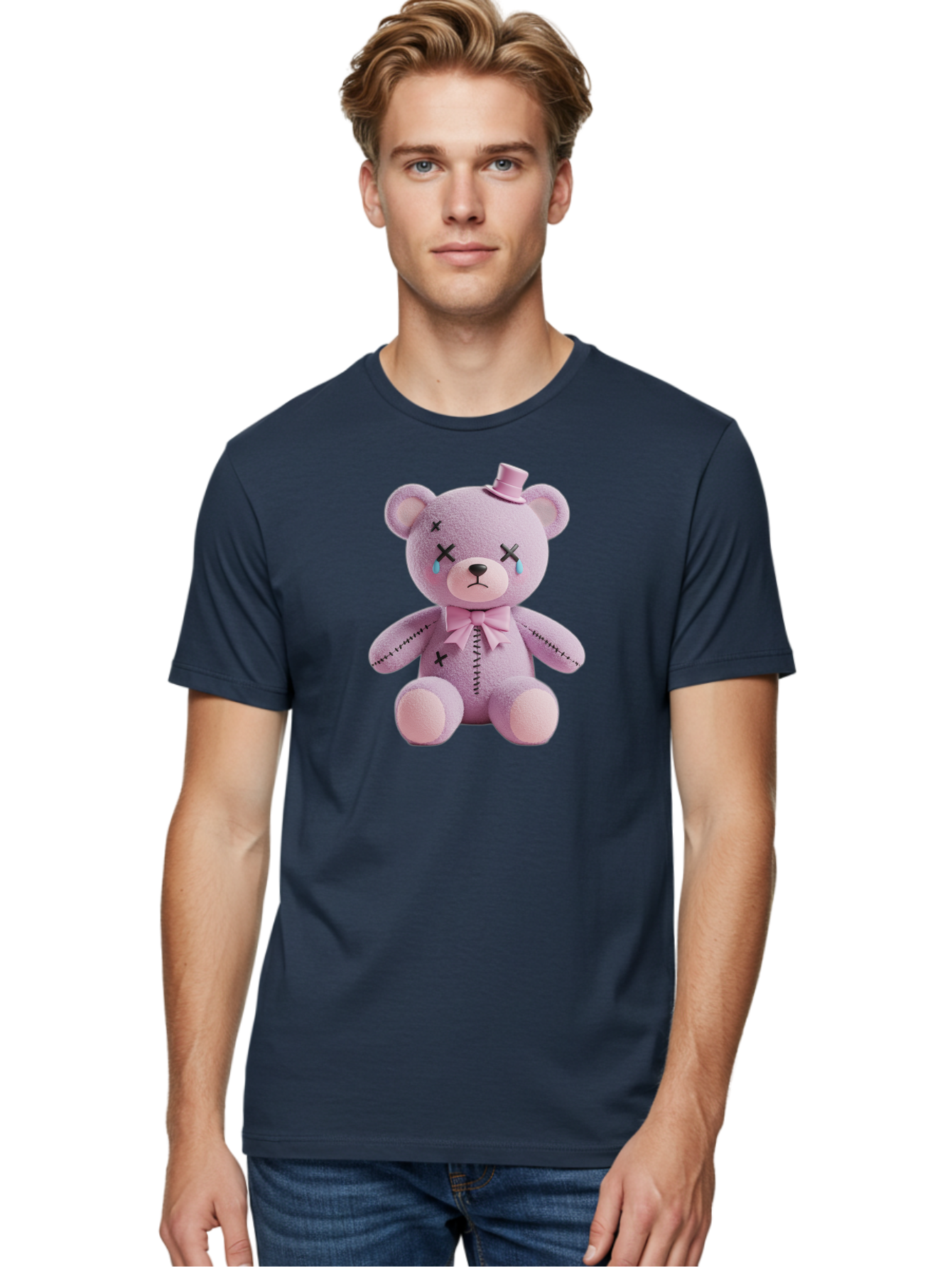 Sad-Teddy Men'S Graphic Tee, 100% Cotton, Comfortable Casual Summer Wear, Machine Washable, Vintage Camera, Old Camera, Antique Camera, Black Camera, Classic Photography, Photography Equipment, Nostalgic Device, Film Camera, Camera Art Bag007