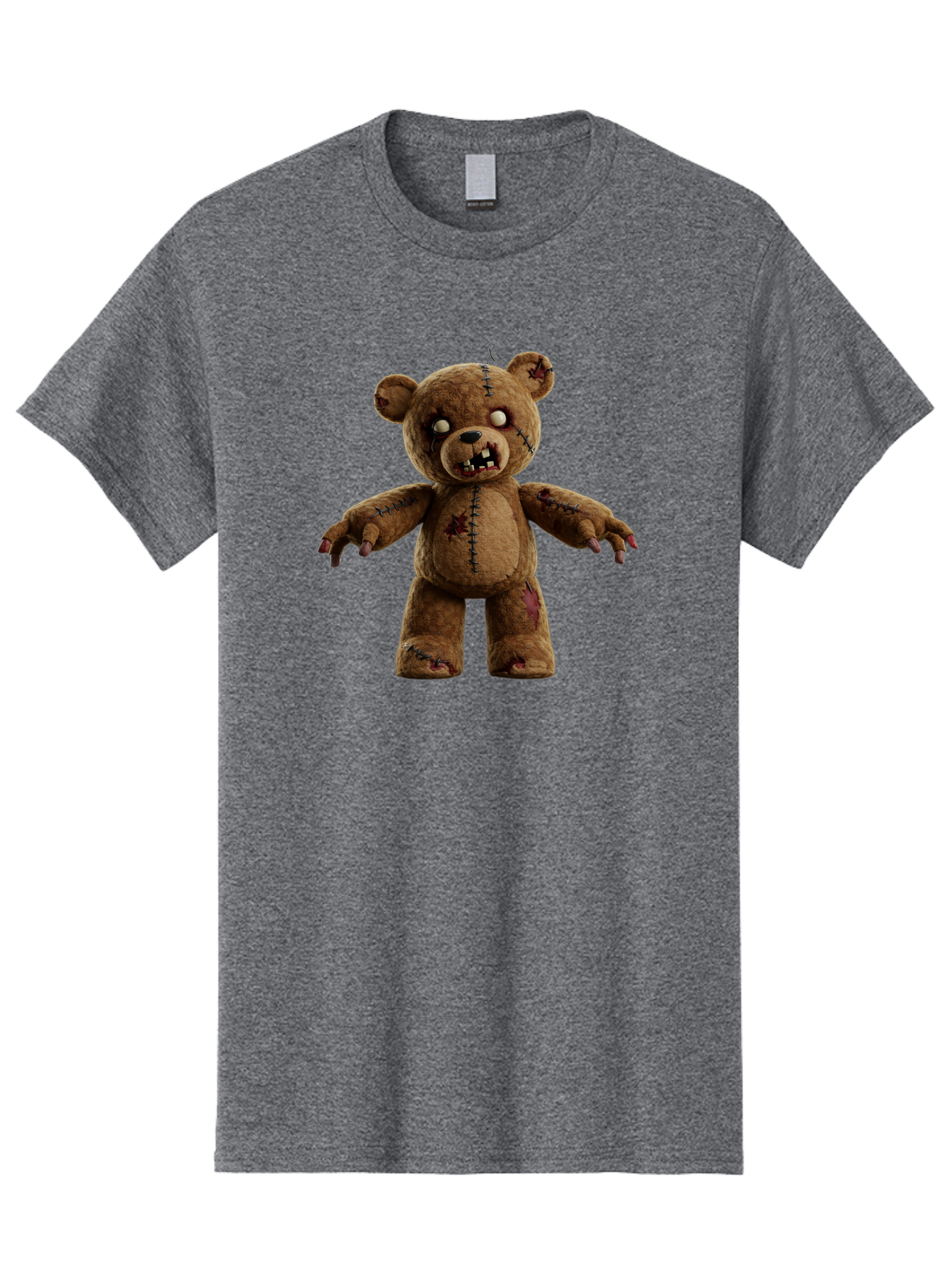 Scary-Teddy-Bear Men'S Graphic Tee, 100% Cotton, Comfortable Casual Summer Wear, Machine Washable, Vintage Camera, Old Camera, Antique Camera, Black Camera, Classic Photography, Photography Equipment, Nostalgic Device, Film Camera, Camera Art Bag008