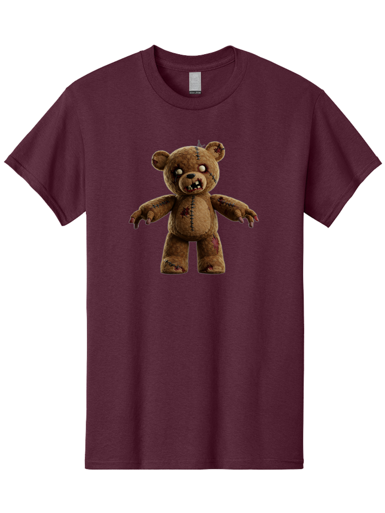 Scary-Teddy-Bear Men'S Graphic Tee, 100% Cotton, Comfortable Casual Summer Wear, Machine Washable, Vintage Camera, Old Camera, Antique Camera, Black Camera, Classic Photography, Photography Equipment, Nostalgic Device, Film Camera, Camera Art Bag008