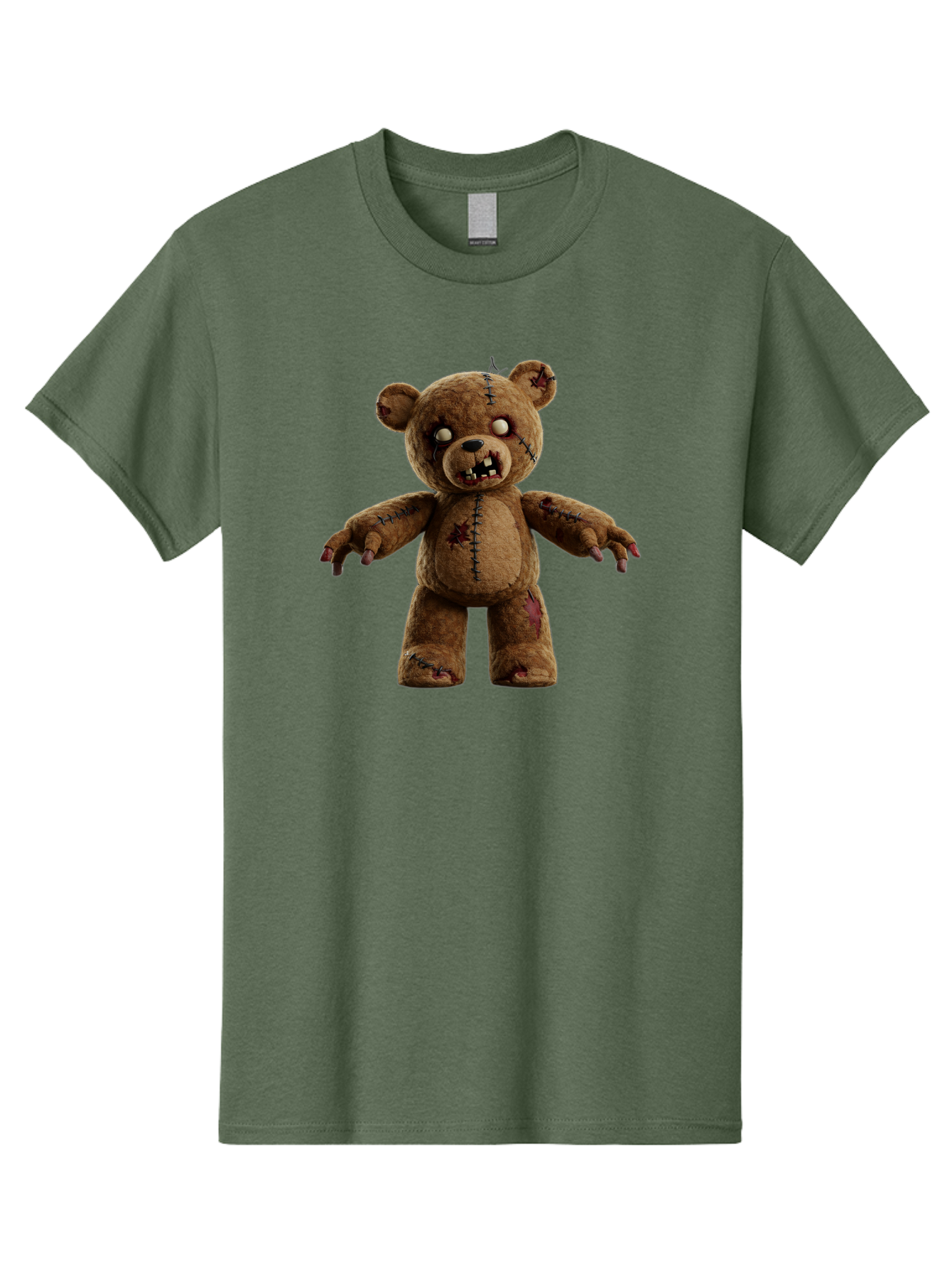 Scary-Teddy-Bear Men'S Graphic Tee, 100% Cotton, Comfortable Casual Summer Wear, Machine Washable, Vintage Camera, Old Camera, Antique Camera, Black Camera, Classic Photography, Photography Equipment, Nostalgic Device, Film Camera, Camera Art Bag008