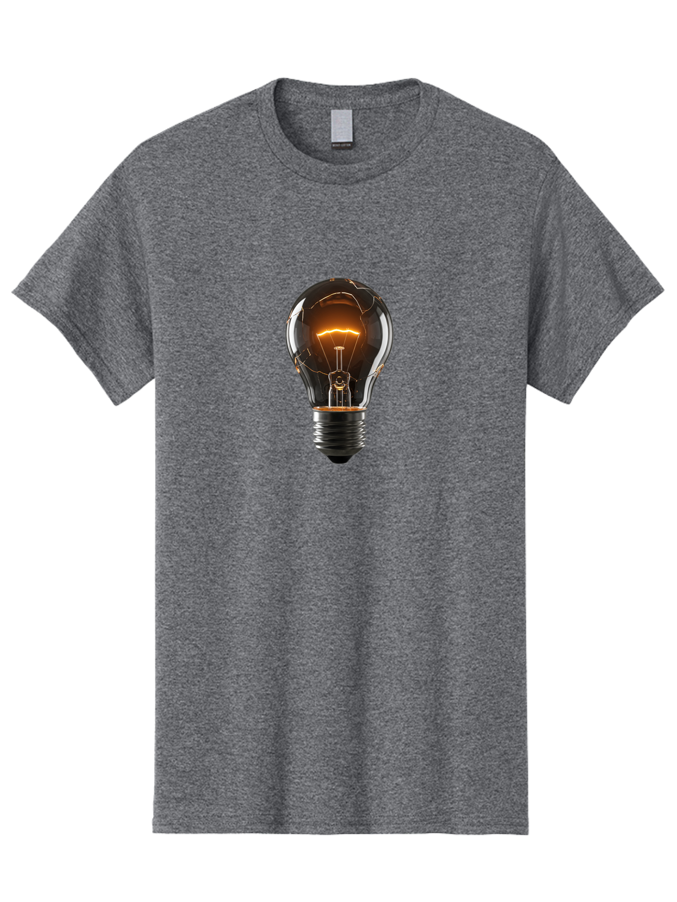 Shattered-Light-Bulb Men'S Graphic Tee, 100% Cotton, Comfortable Casual Summer Wear, Machine Washable, Vintage Camera, Old Camera, Antique Camera, Black Camera, Classic Photography, Photography Equipment, Nostalgic Device, Film Camera, Bag011