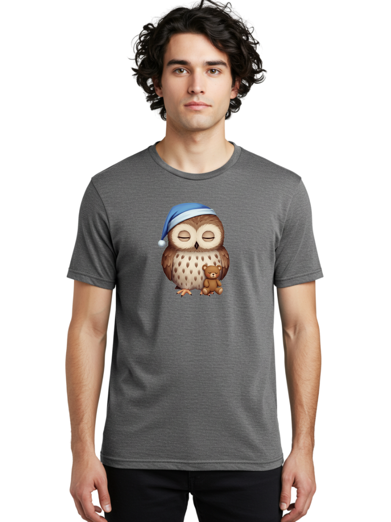 Sleeping-Owl-With-Teddy Men'S Graphic Tee, 100% Cotton, Comfortable Casual Summer Wear, Machine Washable, Vintage Camera, Old Camera, Antique Camera, Black Camera, Classic Photography, Photography Equipment, Nostalgic Device, Film Camera, Bag013