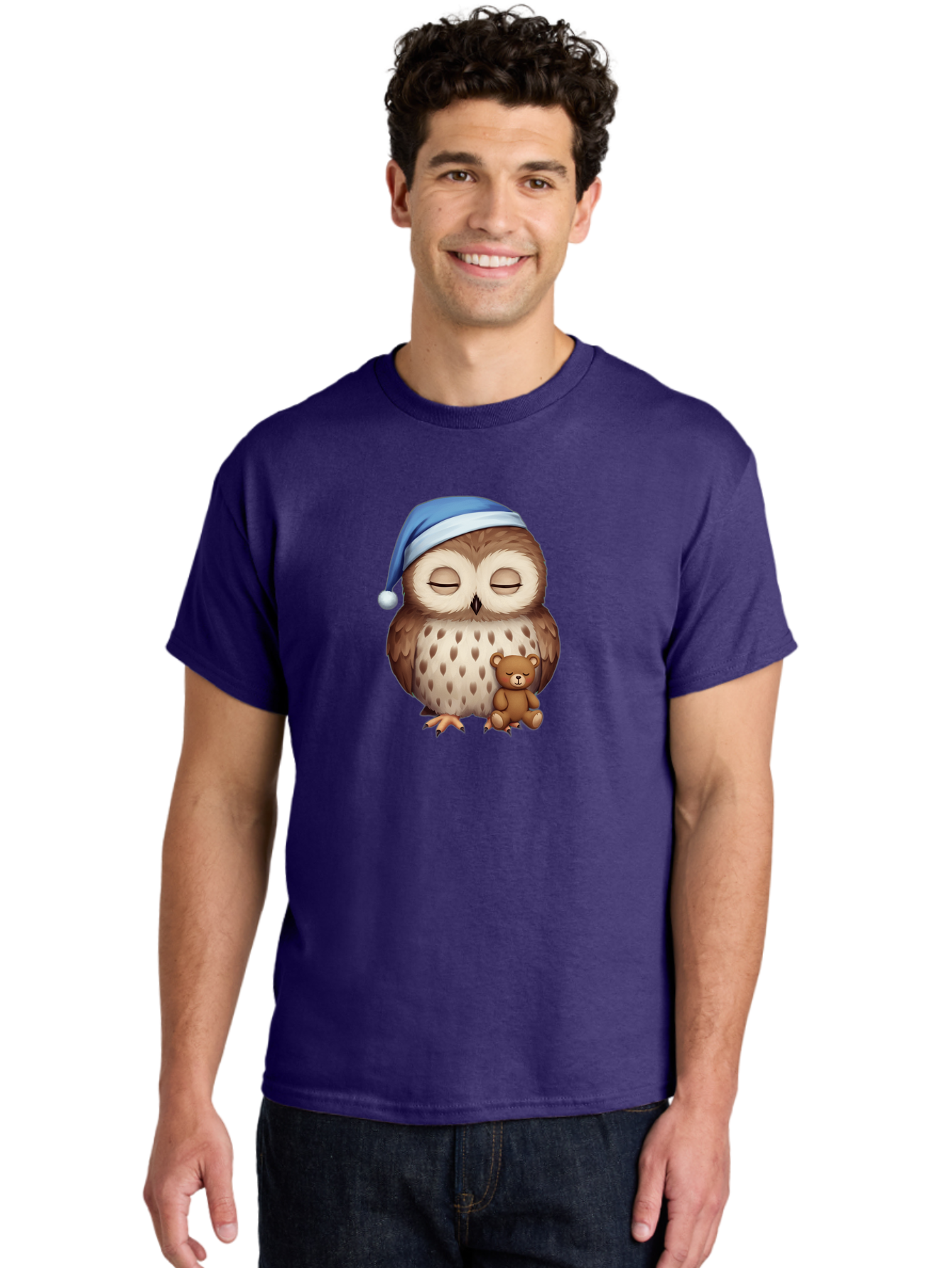 Sleeping-Owl-With-Teddy Men'S Graphic Tee, 100% Cotton, Comfortable Casual Summer Wear, Machine Washable, Vintage Camera, Old Camera, Antique Camera, Black Camera, Classic Photography, Photography Equipment, Nostalgic Device, Film Camera, Bag013