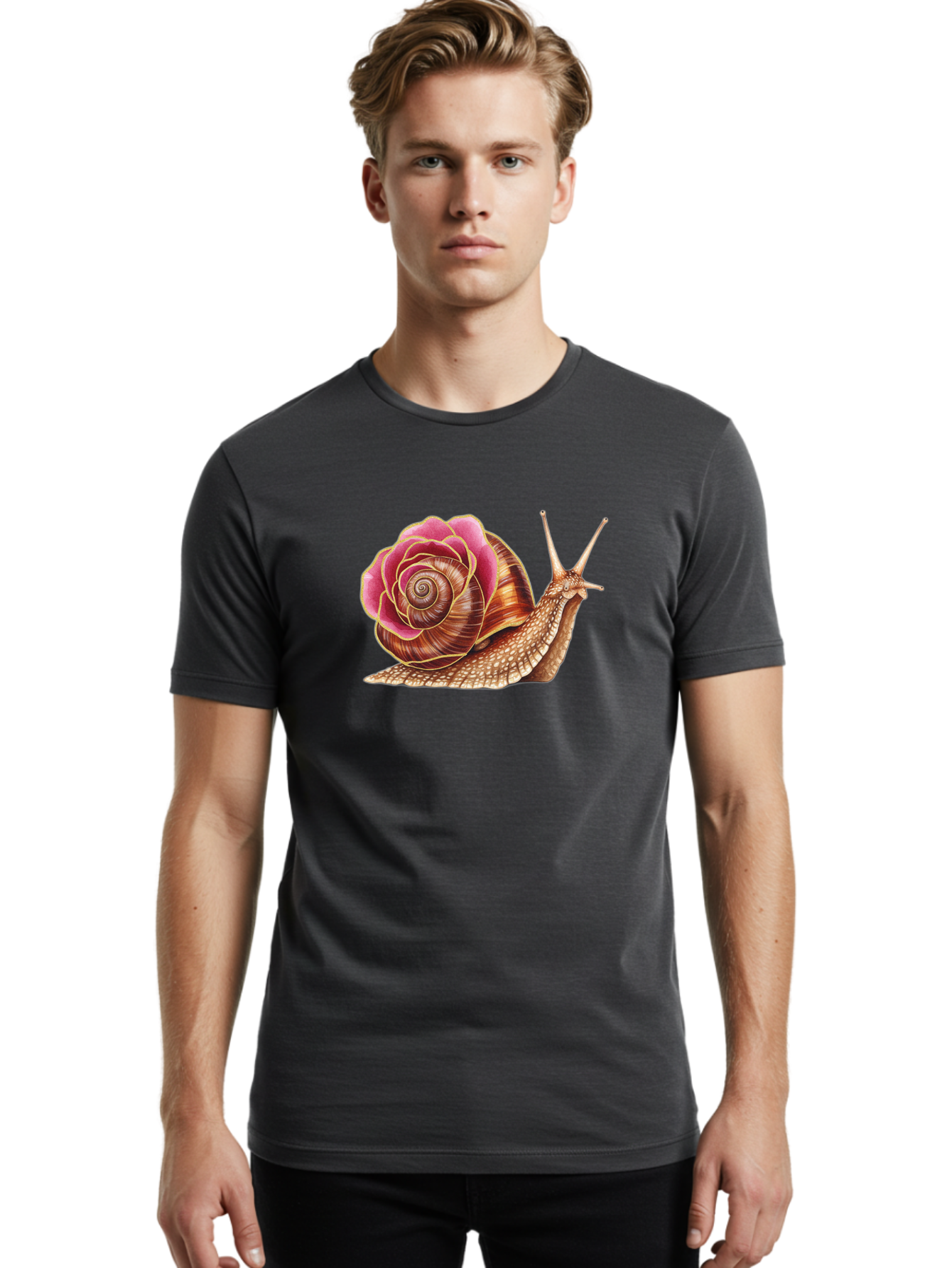 Snail-Shell Men'S Graphic Tee, 100% Cotton, Comfortable Casual Summer Wear, Machine Washable, Vintage Camera, Old Camera, Antique Camera, Black Camera, Classic Photography, Photography Equipment, Nostalgic Device, Film Camera, Camera Art Bag018