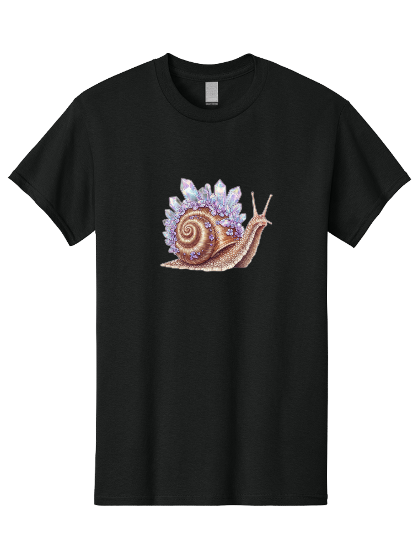 Snail-With-Crystals Men'S Graphic Tee, 100% Cotton, Comfortable Casual Summer Wear, Machine Washable, Vintage Camera, Old Camera, Antique Camera, Black Camera, Classic Photography, Photography Equipment, Nostalgic Device, Film Camera, Bag019