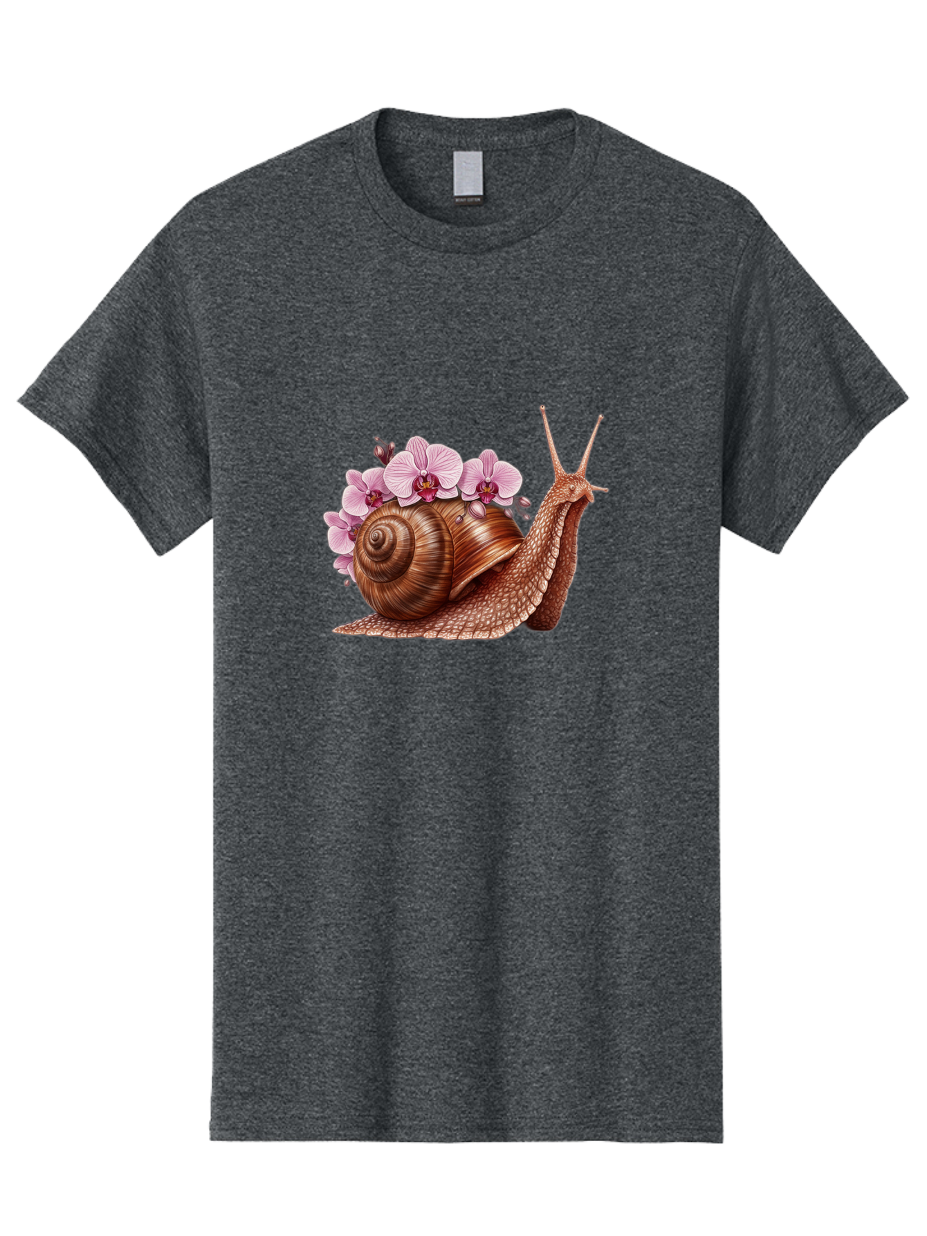 Snail-With-Orchids Men'S Graphic Tee, 100% Cotton, Comfortable Casual Summer Wear, Machine Washable, Vintage Camera, Old Camera, Antique Camera, Black Camera, Classic Photography, Photography Equipment, Nostalgic Device, Film Camera, Bag024