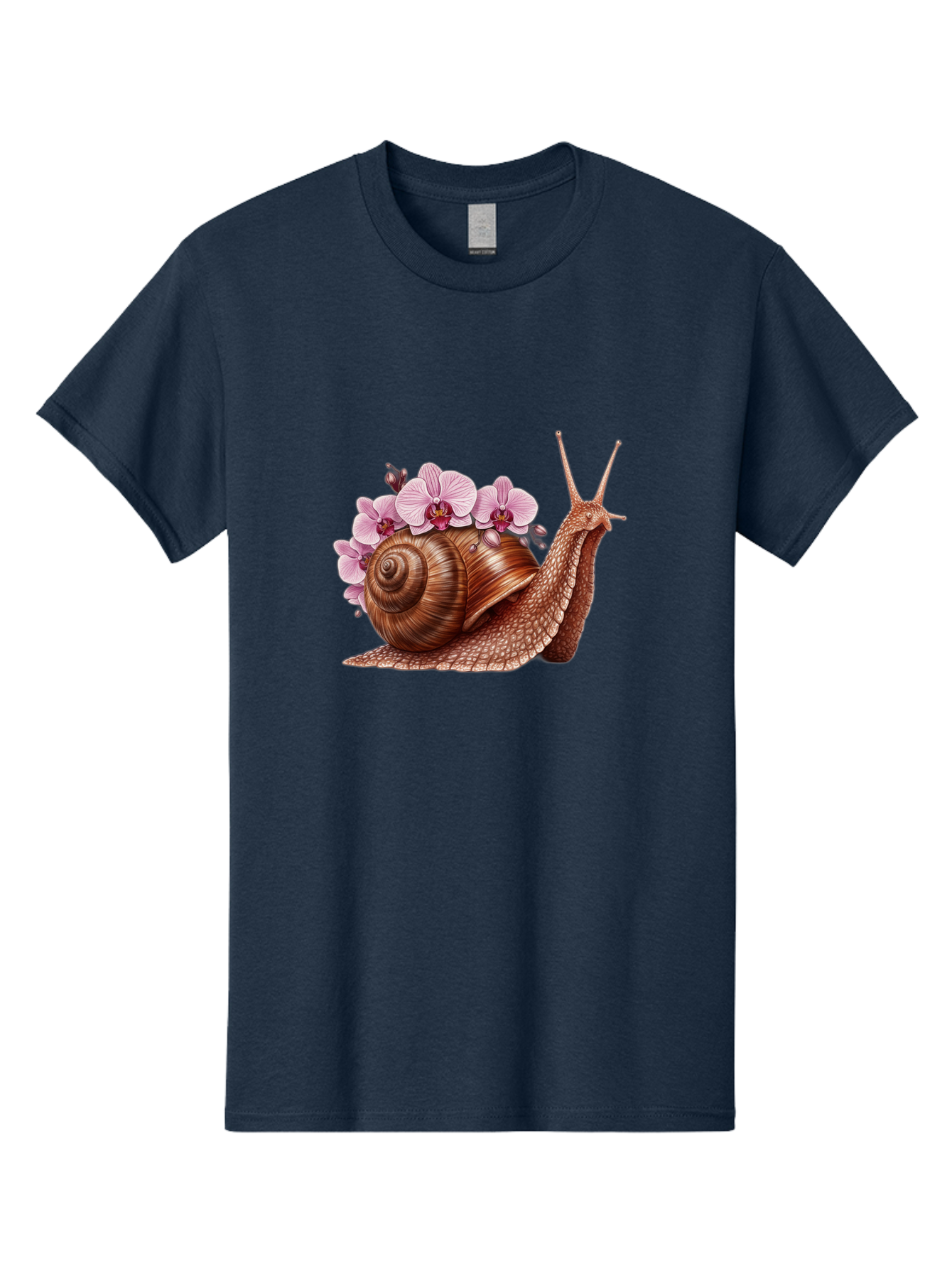 Snail-With-Orchids Men'S Graphic Tee, 100% Cotton, Comfortable Casual Summer Wear, Machine Washable, Vintage Camera, Old Camera, Antique Camera, Black Camera, Classic Photography, Photography Equipment, Nostalgic Device, Film Camera, Bag024