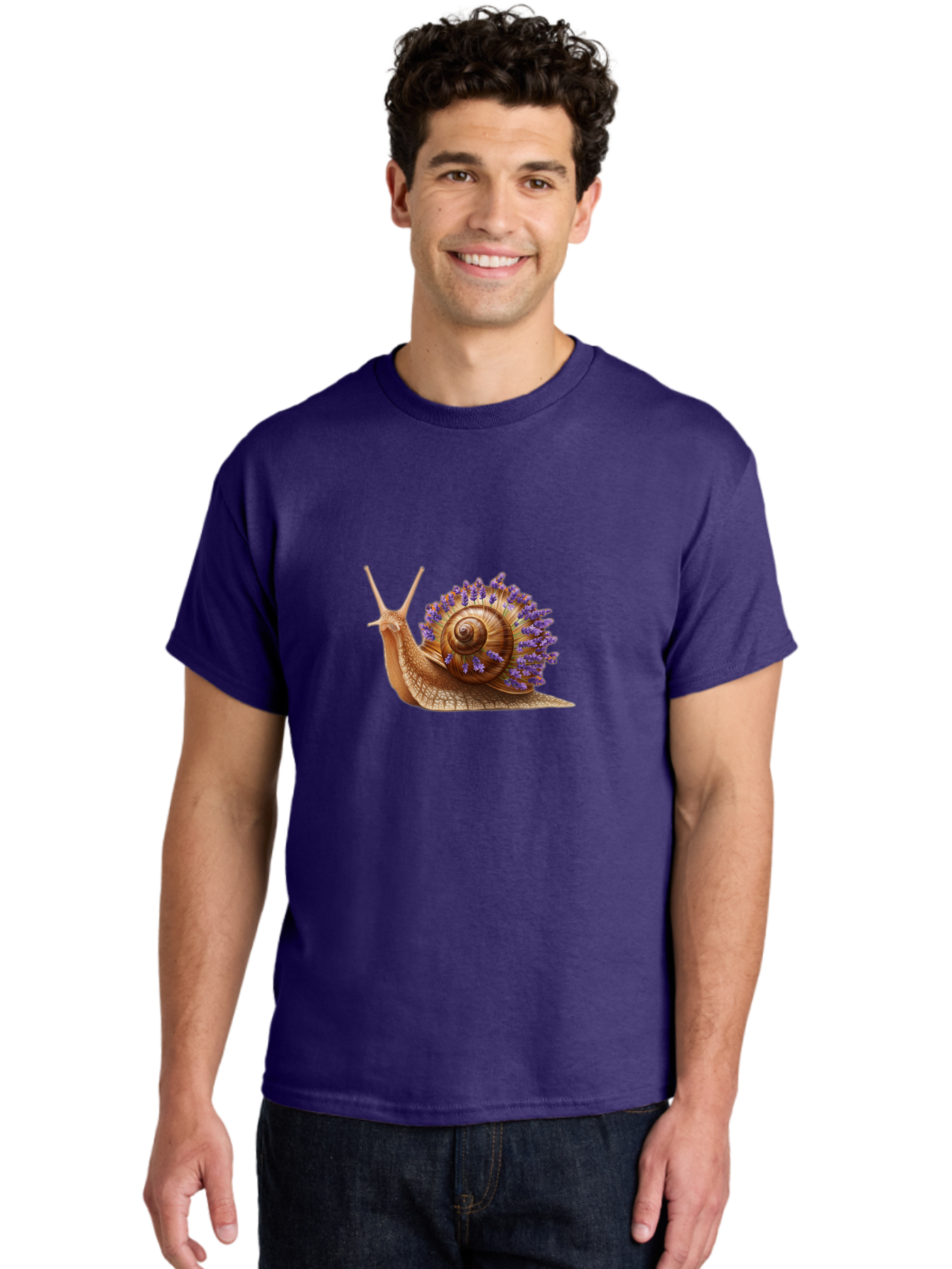 Snail-With-Purple-Flowers Men'S Graphic Tee, 100% Cotton, Comfortable Casual Summer Wear, Machine Washable, Vintage Camera, Old Camera, Antique Camera, Black Camera, Classic Photography, Photography Equipment, Nostalgic Device, Film Camera, Bag026