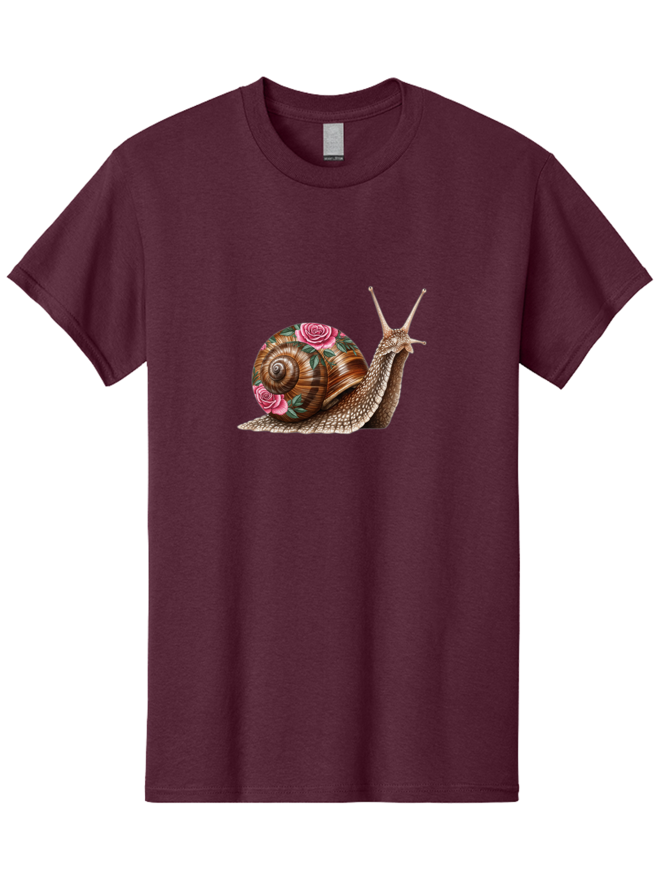 Snail-With-Roses Men'S Graphic Tee, 100% Cotton, Comfortable Casual Summer Wear, Machine Washable, Vintage Camera, Old Camera, Antique Camera, Black Camera, Classic Photography, Photography Equipment, Nostalgic Device, Film Camera, Camera Art Bag027