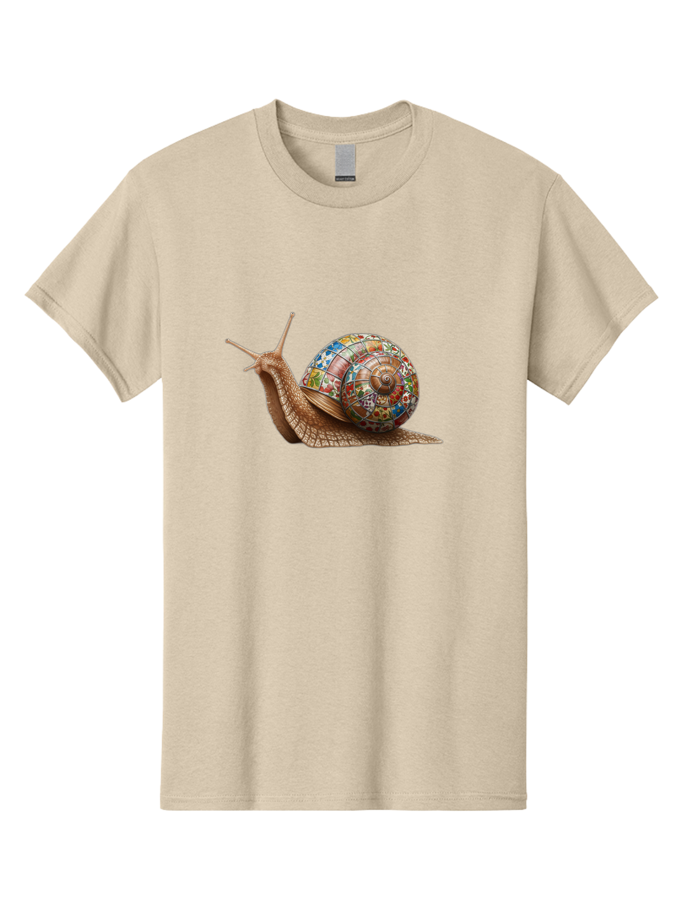 Snail-With-Stained-Glass-Shell Men'S Graphic Tee, 100% Cotton, Comfortable Casual Summer Wear, Machine Washable, Vintage Camera, Old Camera, Antique Camera, Black Camera, Classic Photography, Photography Equipment, Nostalgic Device, Bag028