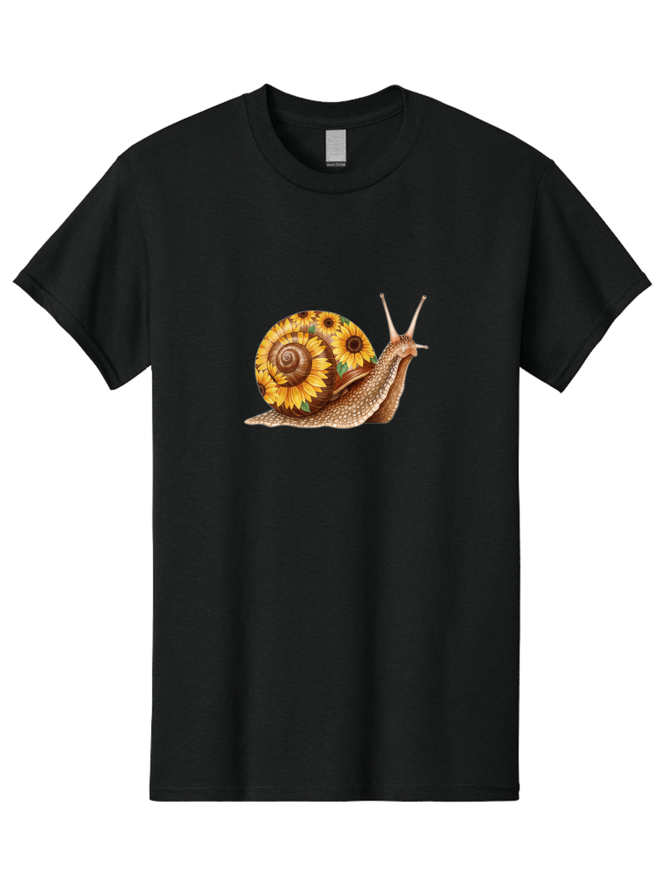 Snail-With-Sunflowers Men'S Graphic Tee, 100% Cotton, Comfortable Casual Summer Wear, Machine Washable, Vintage Camera, Old Camera, Antique Camera, Black Camera, Classic Photography, Photography Equipment, Nostalgic Device, Film Camera, Bag029