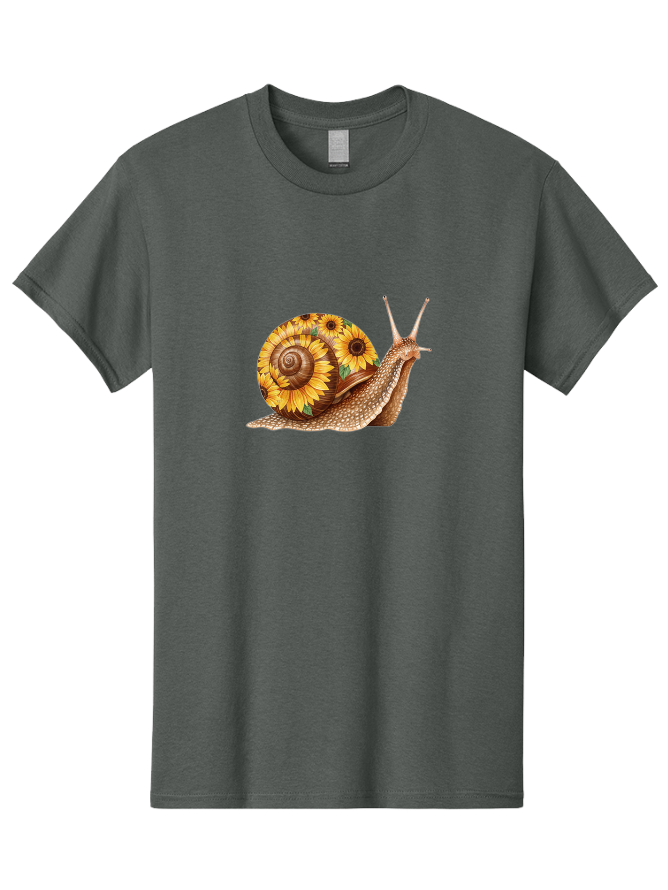 Snail-With-Sunflowers Men'S Graphic Tee, 100% Cotton, Comfortable Casual Summer Wear, Machine Washable, Vintage Camera, Old Camera, Antique Camera, Black Camera, Classic Photography, Photography Equipment, Nostalgic Device, Film Camera, Bag029