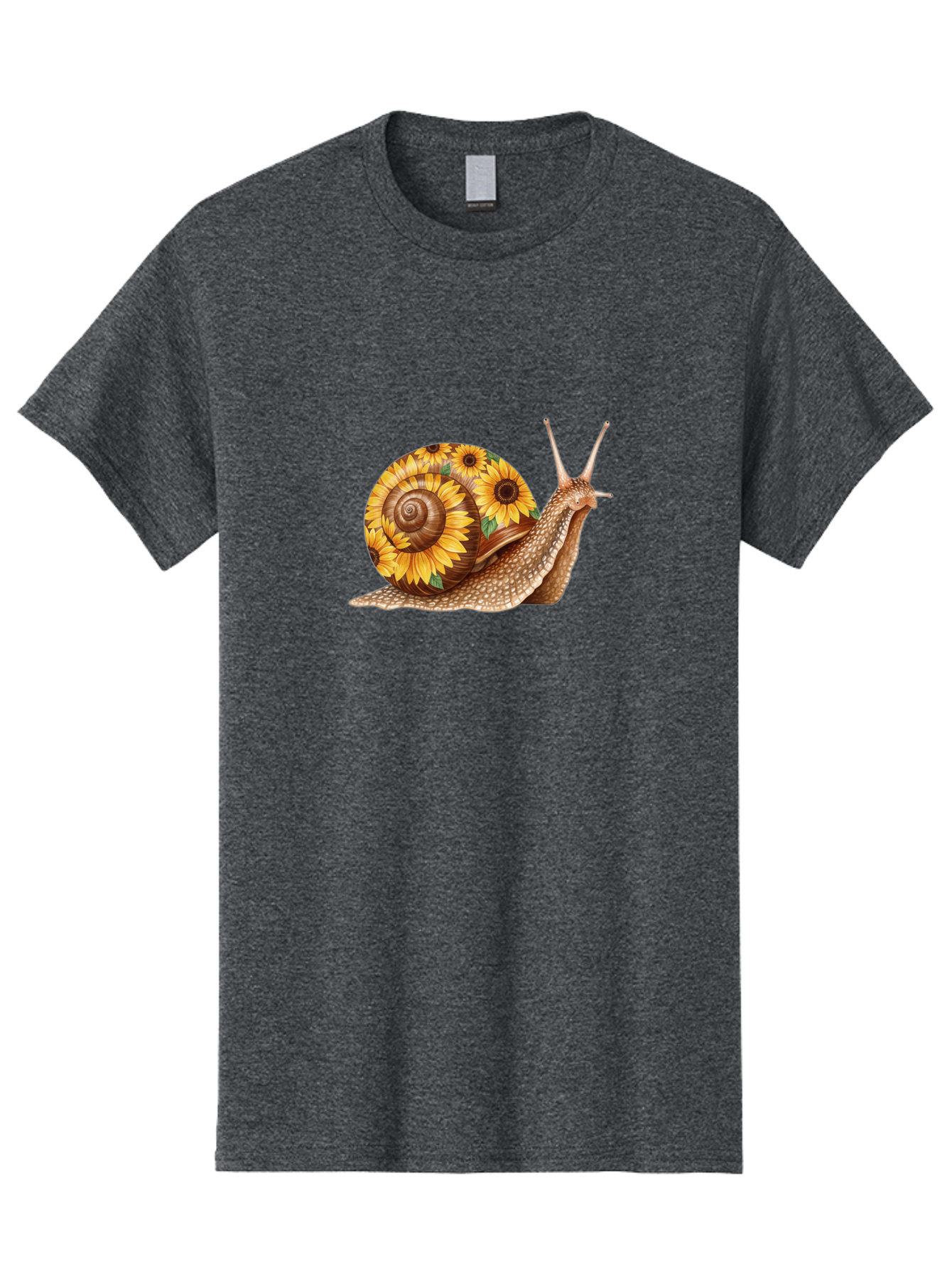 Snail-With-Sunflowers Men'S Graphic Tee, 100% Cotton, Comfortable Casual Summer Wear, Machine Washable, Vintage Camera, Old Camera, Antique Camera, Black Camera, Classic Photography, Photography Equipment, Nostalgic Device, Film Camera, Bag029