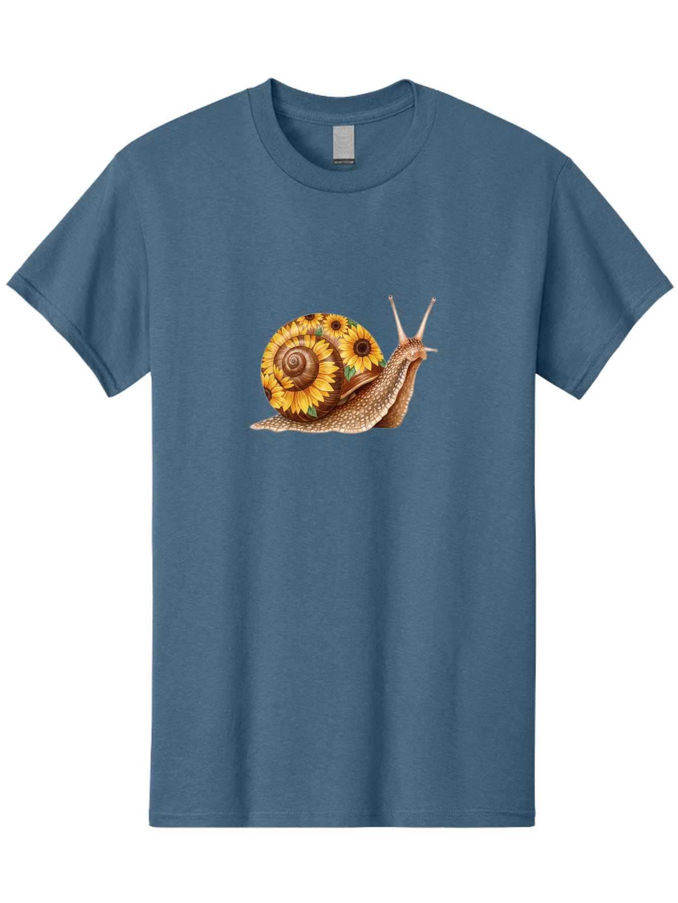Snail-With-Sunflowers Men'S Graphic Tee, 100% Cotton, Comfortable Casual Summer Wear, Machine Washable, Vintage Camera, Old Camera, Antique Camera, Black Camera, Classic Photography, Photography Equipment, Nostalgic Device, Film Camera, Bag029