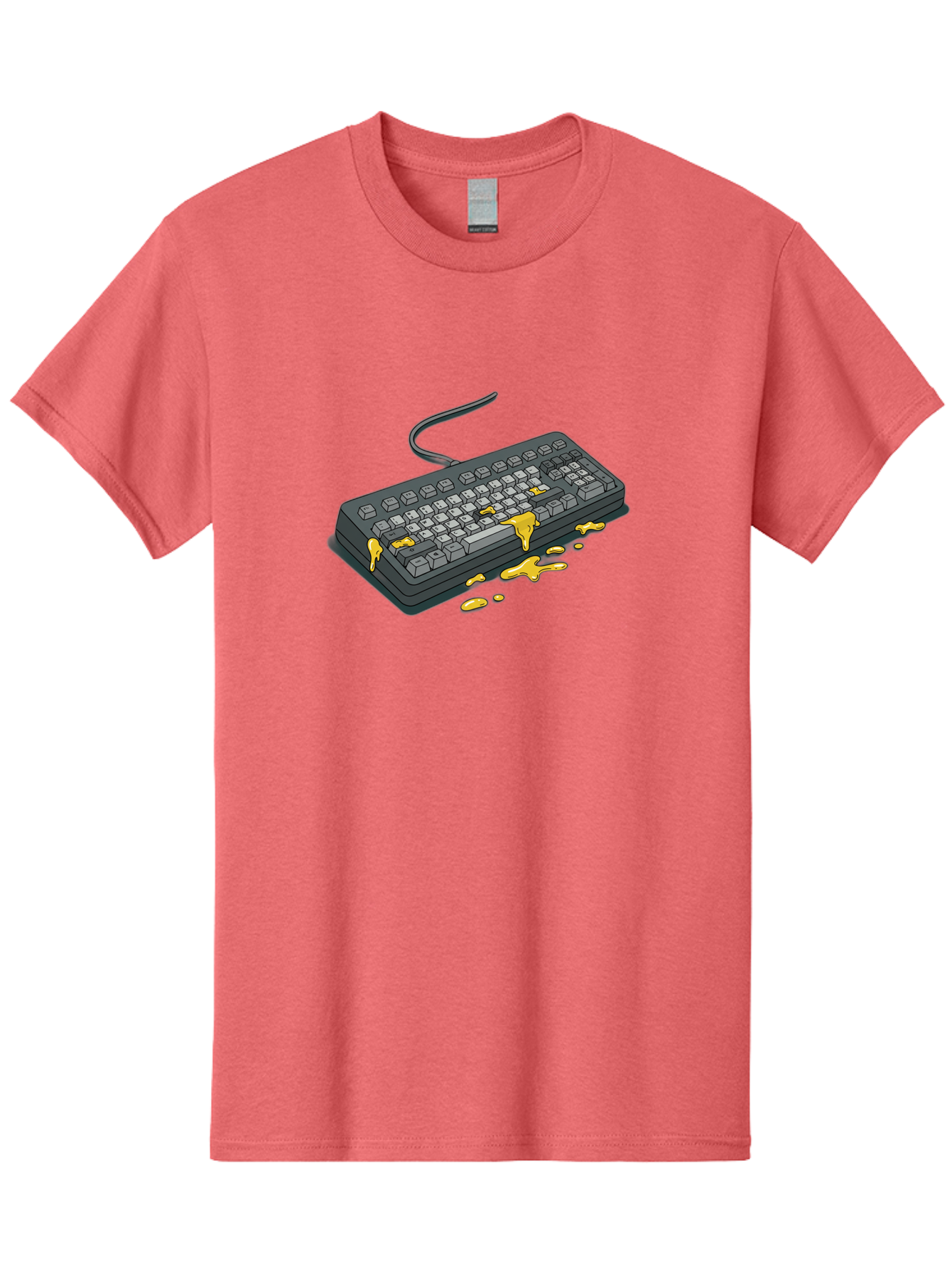 Spilled-Coffee-On-Keyboard Men'S Graphic Tee, 100% Cotton, Comfortable Casual Summer Wear, Machine Washable, Vintage Camera, Old Camera, Antique Camera, Black Camera, Classic Photography, Photography Equipment, Nostalgic Device, Film Camera, Bag032