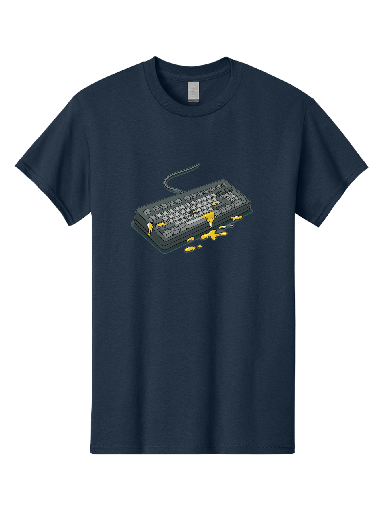 Spilled-Coffee-On-Keyboard Men'S Graphic Tee, 100% Cotton, Comfortable Casual Summer Wear, Machine Washable, Vintage Camera, Old Camera, Antique Camera, Black Camera, Classic Photography, Photography Equipment, Nostalgic Device, Film Camera, Bag032