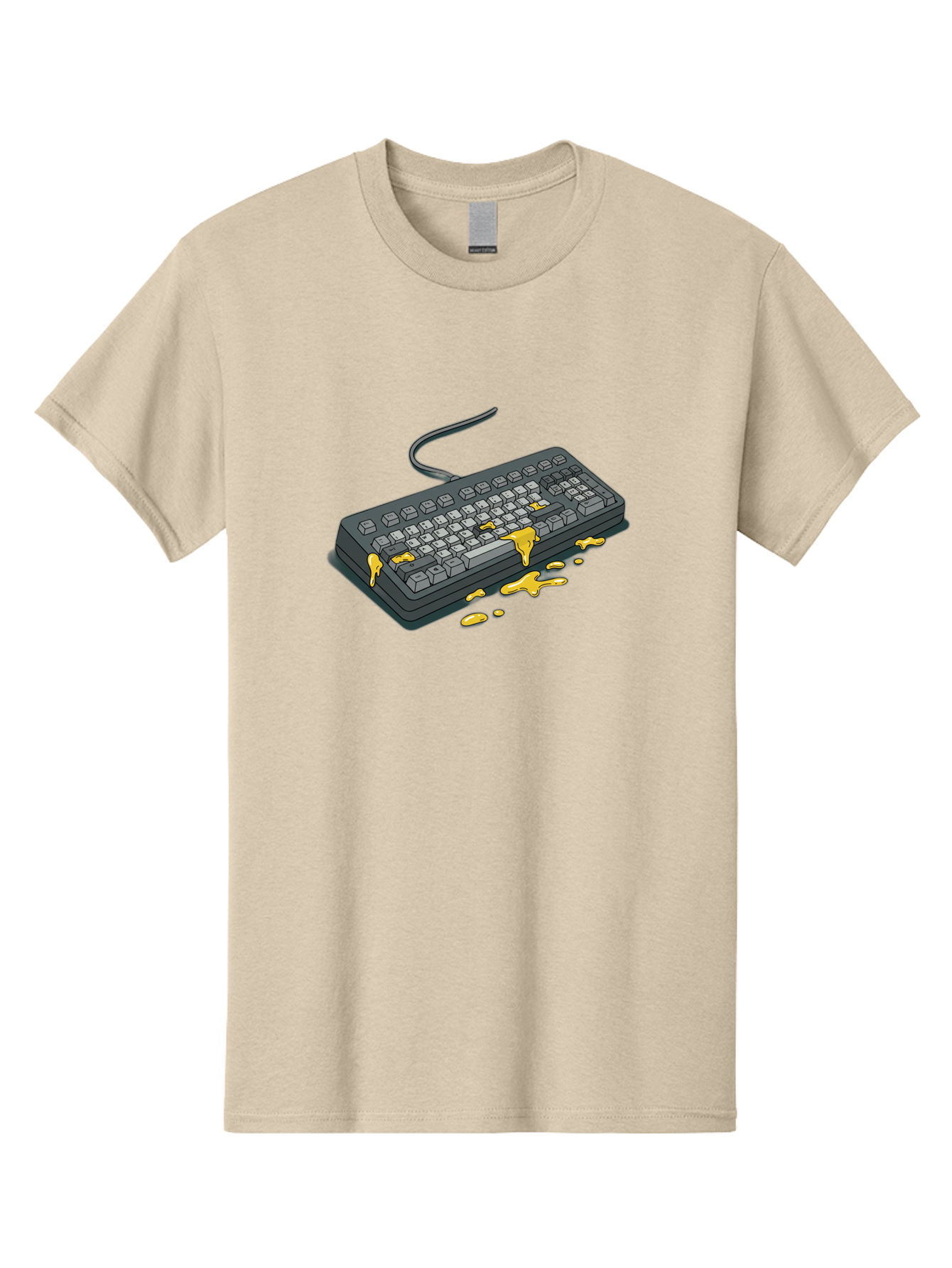 Spilled-Coffee-On-Keyboard Men'S Graphic Tee, 100% Cotton, Comfortable Casual Summer Wear, Machine Washable, Vintage Camera, Old Camera, Antique Camera, Black Camera, Classic Photography, Photography Equipment, Nostalgic Device, Film Camera, Bag032