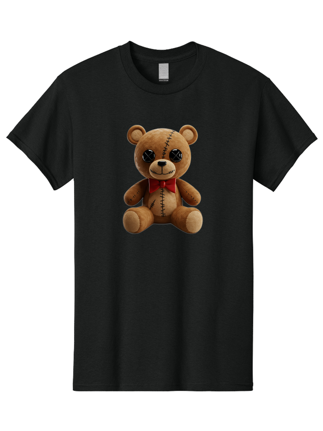 Stuffed-Teddy-Bear Men'S Graphic Tee, 100% Cotton, Comfortable Casual Summer Wear, Machine Washable, Vintage Camera, Old Camera, Antique Camera, Black Camera, Classic Photography, Photography Equipment, Nostalgic Device, Film Camera, Bag036