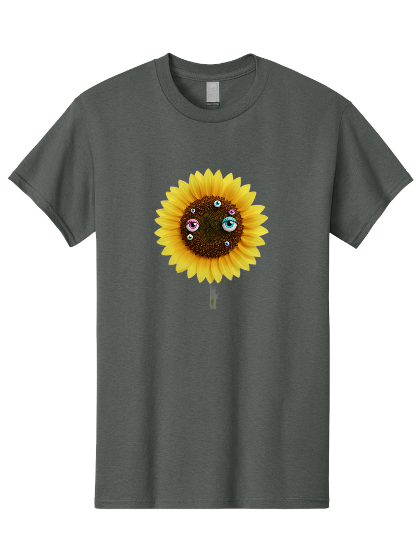 Sunflower-Eyes-1 Men'S Graphic Tee, 100% Cotton, Comfortable Casual Summer Wear, Machine Washable, Vintage Camera, Old Camera, Antique Camera, Black Camera, Classic Photography, Photography Equipment, Nostalgic Device, Film Camera, Camera Art Bag037