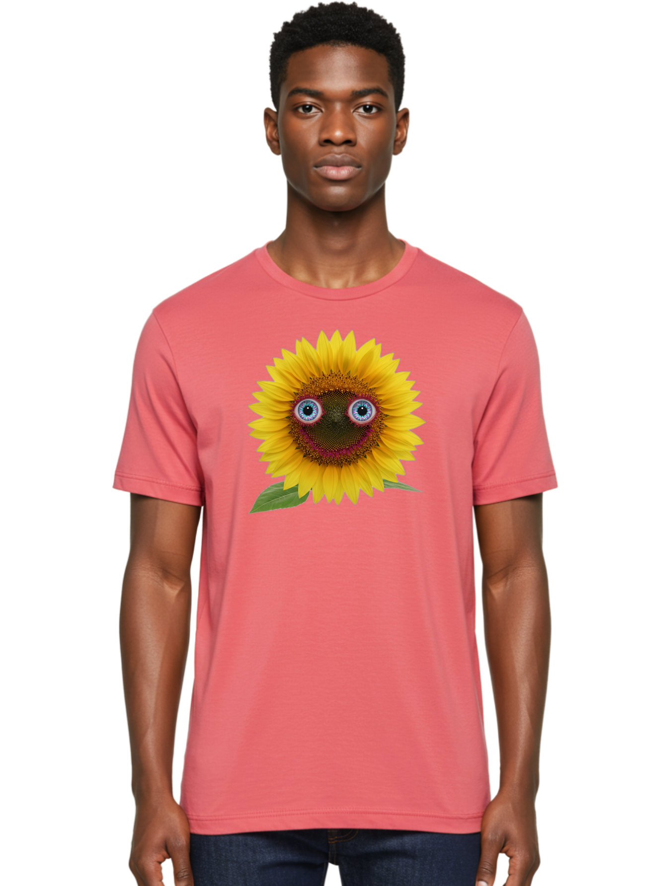 Sunflower-Smiley Men'S Graphic Tee, 100% Cotton, Comfortable Casual Summer Wear, Machine Washable, Vintage Camera, Old Camera, Antique Camera, Black Camera, Classic Photography, Photography Equipment, Nostalgic Device, Film Camera, Camera Art Bag040
