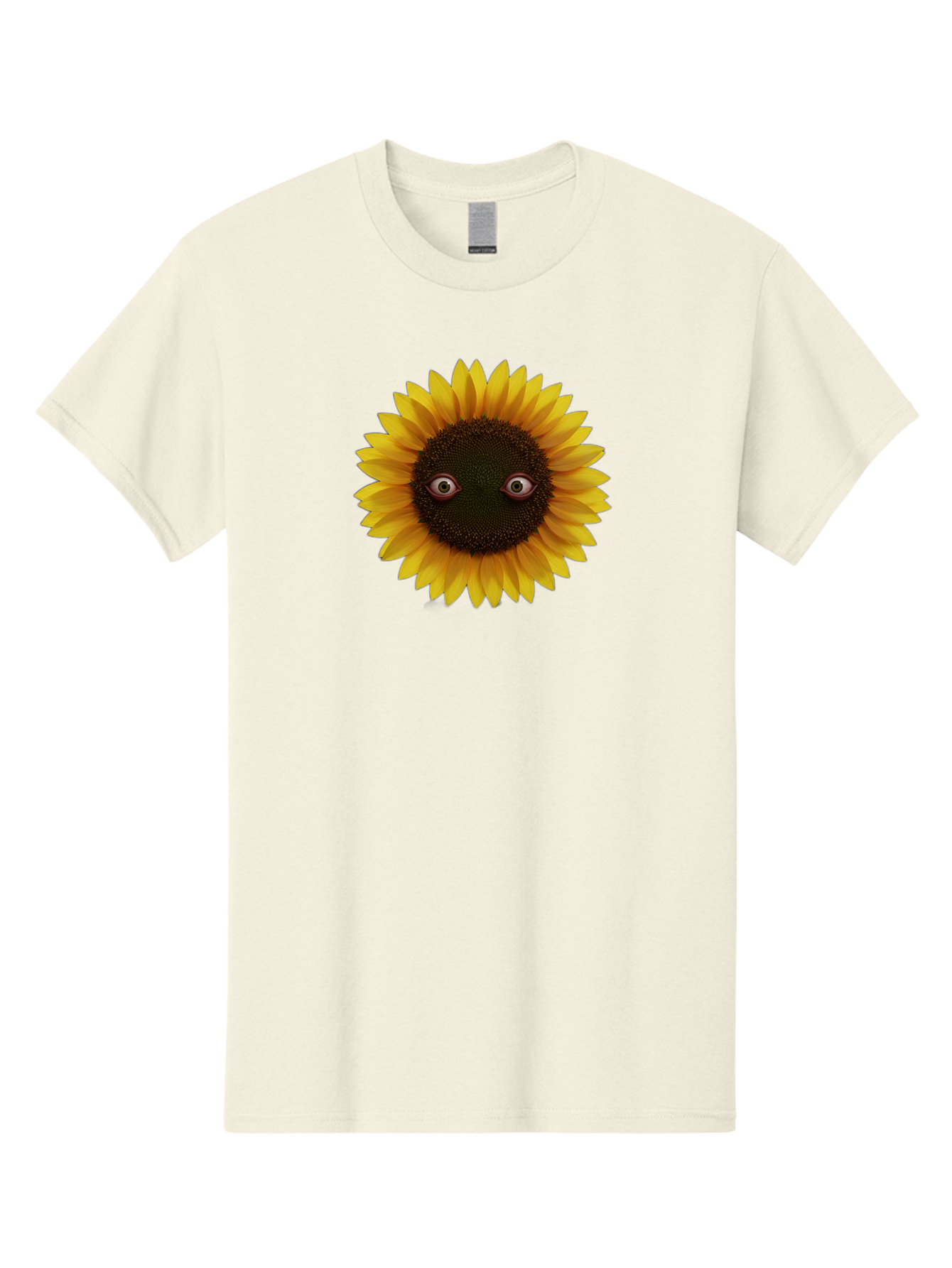 Sunflower-With-Eyes-2 Men'S Graphic Tee, 100% Cotton, Comfortable Casual Summer Wear, Machine Washable, Vintage Camera, Old Camera, Antique Camera, Black Camera, Classic Photography, Photography Equipment, Nostalgic Device, Film Camera, Bag042