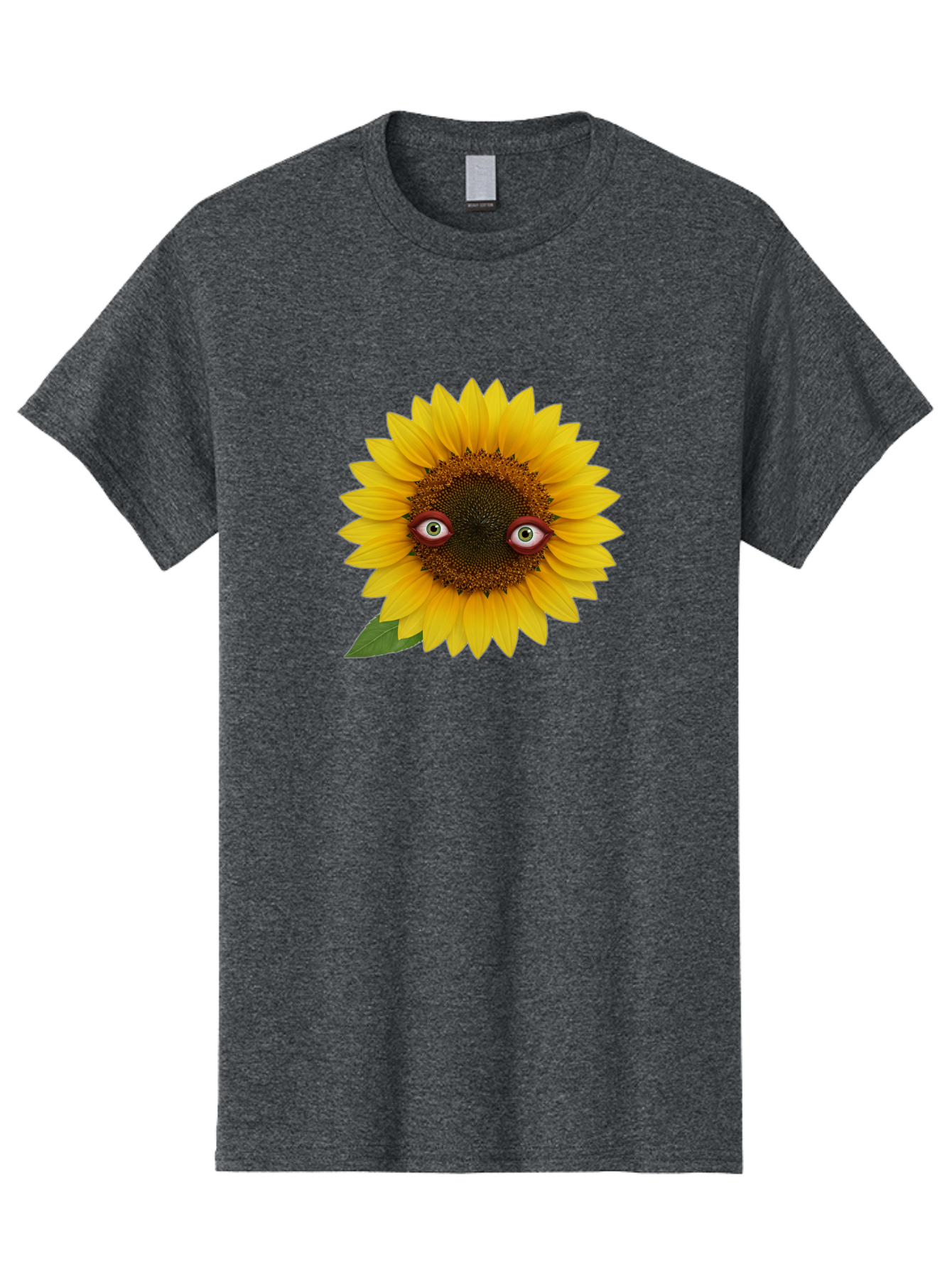 Sunflower-With-Eyes-3 Men'S Graphic Tee, 100% Cotton, Comfortable Casual Summer Wear, Machine Washable, Vintage Camera, Old Camera, Antique Camera, Black Camera, Classic Photography, Photography Equipment, Nostalgic Device, Film Camera, Bag043