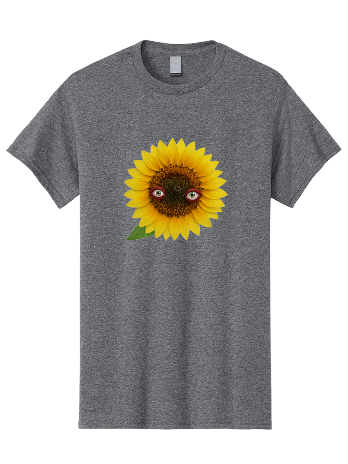 Sunflower-With-Eyes-3 Men'S Graphic Tee, 100% Cotton, Comfortable Casual Summer Wear, Machine Washable, Vintage Camera, Old Camera, Antique Camera, Black Camera, Classic Photography, Photography Equipment, Nostalgic Device, Film Camera, Bag043