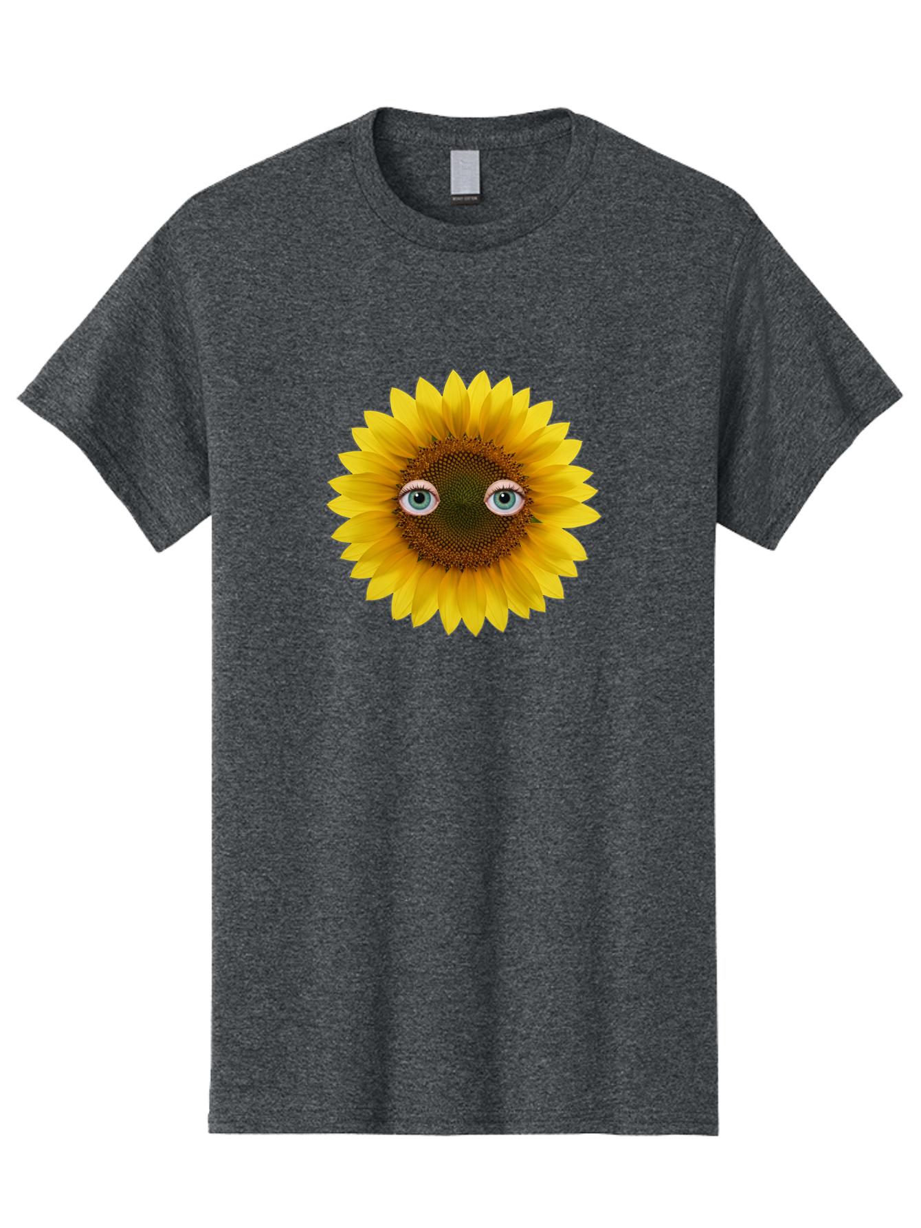 Sunflower-With-Eyes-4 Men'S Graphic Tee, 100% Cotton, Comfortable Casual Summer Wear, Machine Washable, Vintage Camera, Old Camera, Antique Camera, Black Camera, Classic Photography, Photography Equipment, Nostalgic Device, Film Camera, Bag044