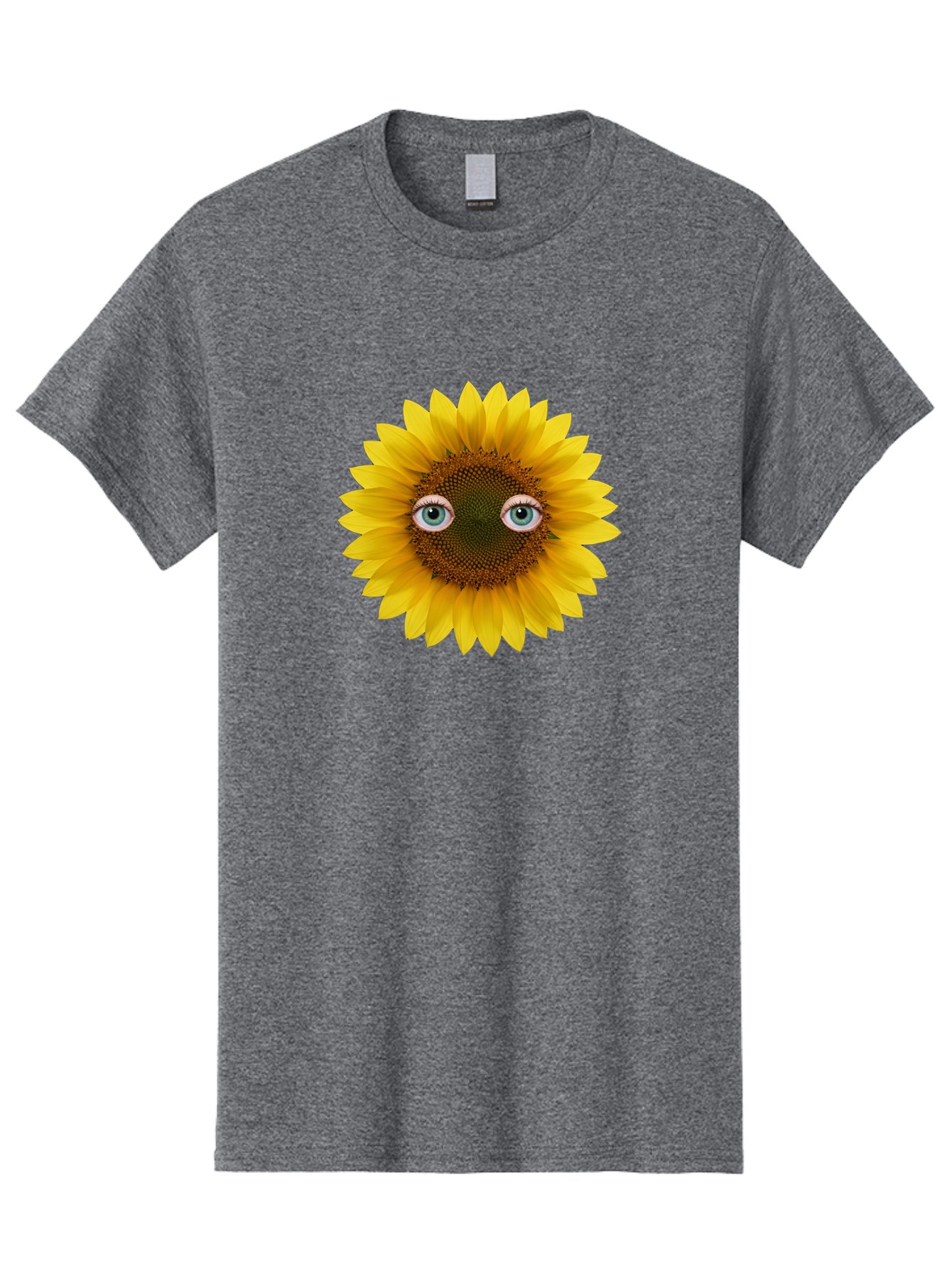Sunflower-With-Eyes-4 Men'S Graphic Tee, 100% Cotton, Comfortable Casual Summer Wear, Machine Washable, Vintage Camera, Old Camera, Antique Camera, Black Camera, Classic Photography, Photography Equipment, Nostalgic Device, Film Camera, Bag044