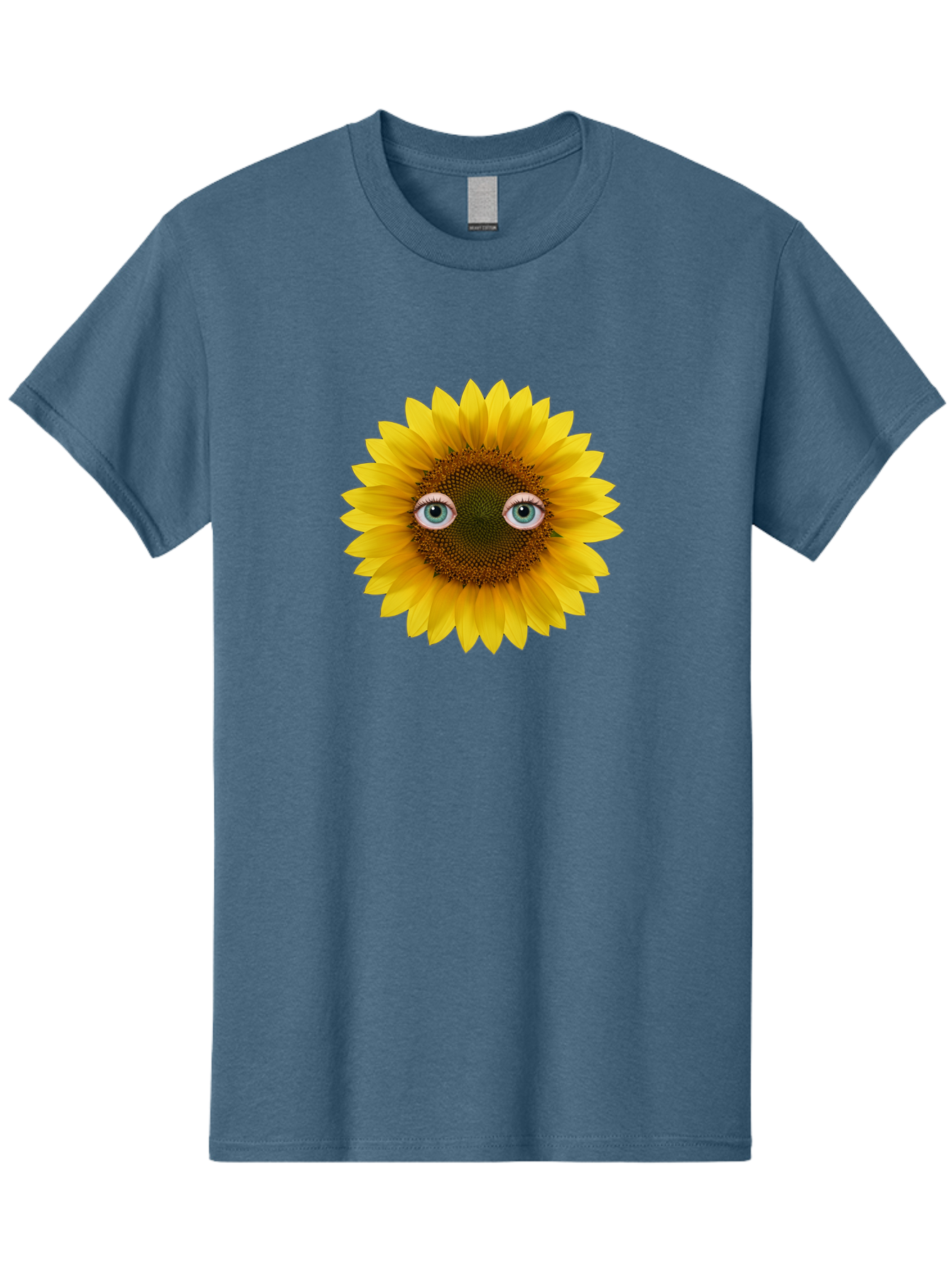Sunflower-With-Eyes-4 Men'S Graphic Tee, 100% Cotton, Comfortable Casual Summer Wear, Machine Washable, Vintage Camera, Old Camera, Antique Camera, Black Camera, Classic Photography, Photography Equipment, Nostalgic Device, Film Camera, Bag044