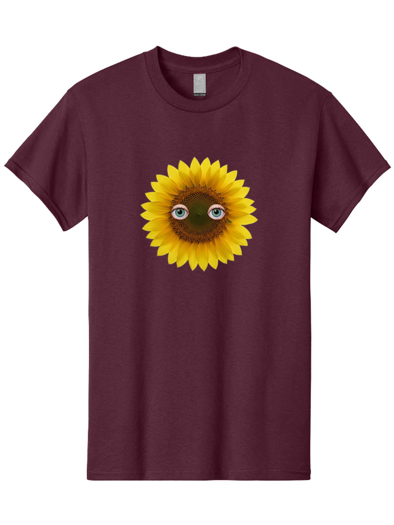 Sunflower-With-Eyes-4 Men'S Graphic Tee, 100% Cotton, Comfortable Casual Summer Wear, Machine Washable, Vintage Camera, Old Camera, Antique Camera, Black Camera, Classic Photography, Photography Equipment, Nostalgic Device, Film Camera, Bag044