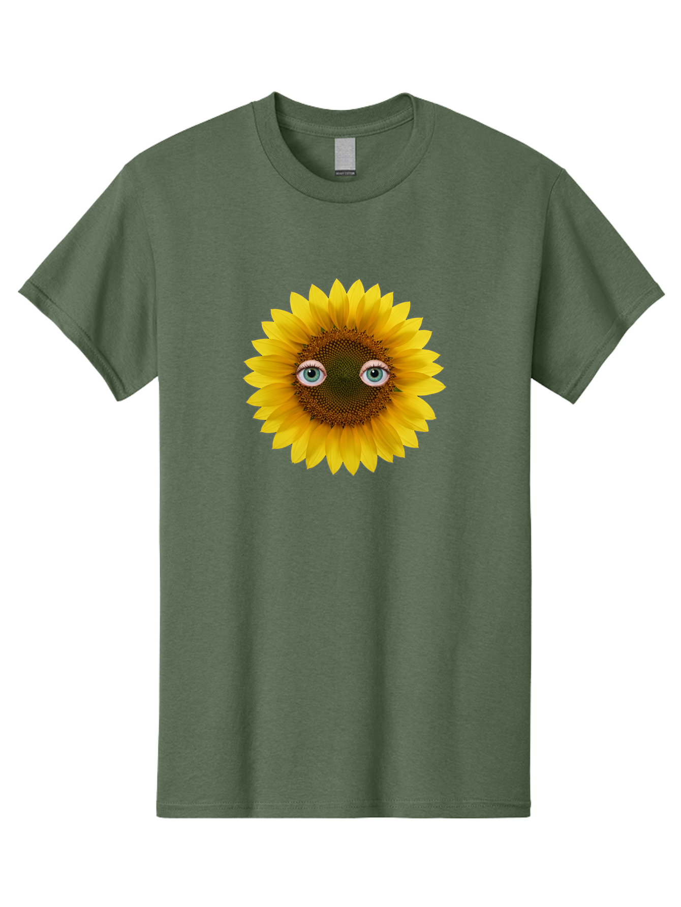 Sunflower-With-Eyes-4 Men'S Graphic Tee, 100% Cotton, Comfortable Casual Summer Wear, Machine Washable, Vintage Camera, Old Camera, Antique Camera, Black Camera, Classic Photography, Photography Equipment, Nostalgic Device, Film Camera, Bag044