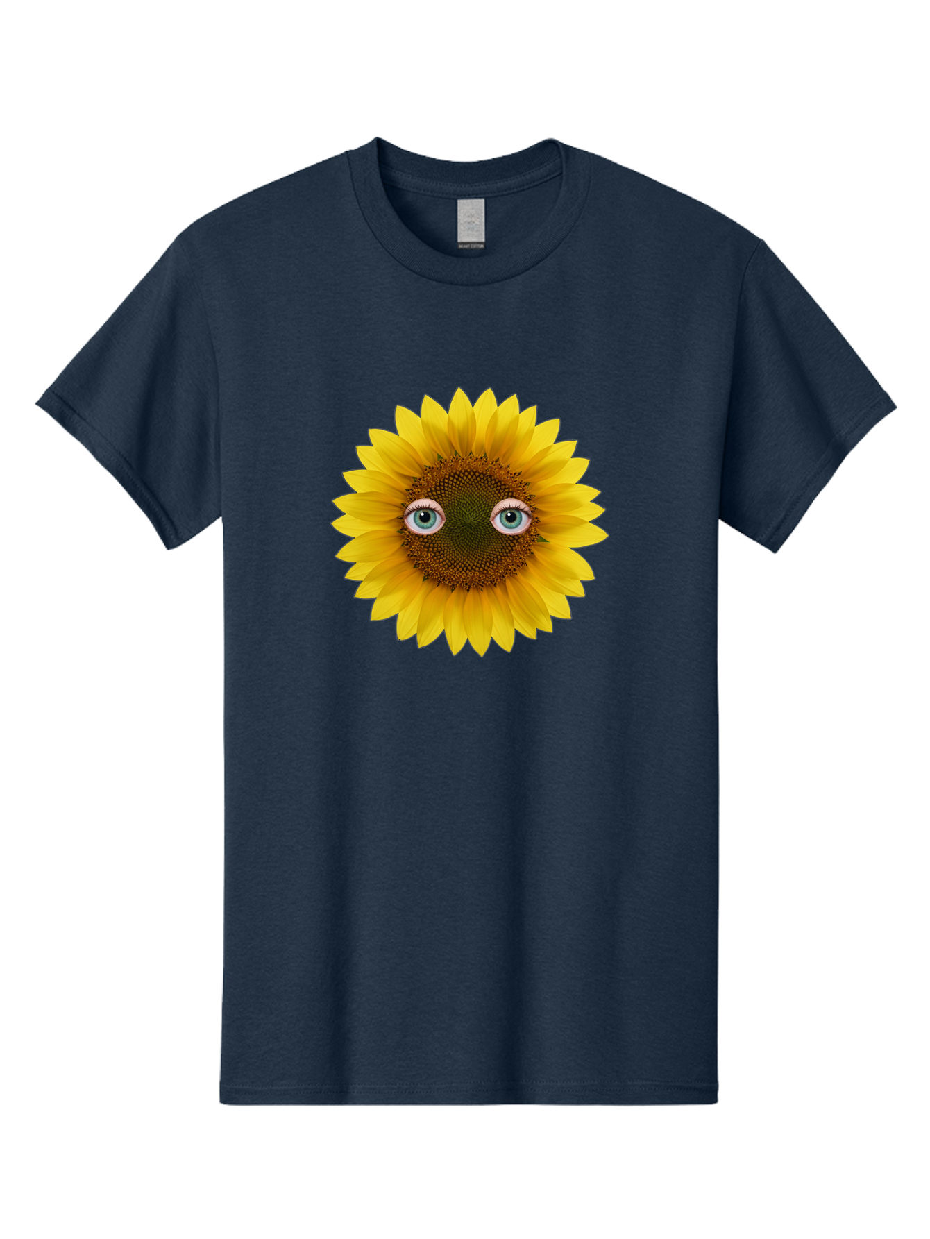 Sunflower-With-Eyes-4 Men'S Graphic Tee, 100% Cotton, Comfortable Casual Summer Wear, Machine Washable, Vintage Camera, Old Camera, Antique Camera, Black Camera, Classic Photography, Photography Equipment, Nostalgic Device, Film Camera, Bag044