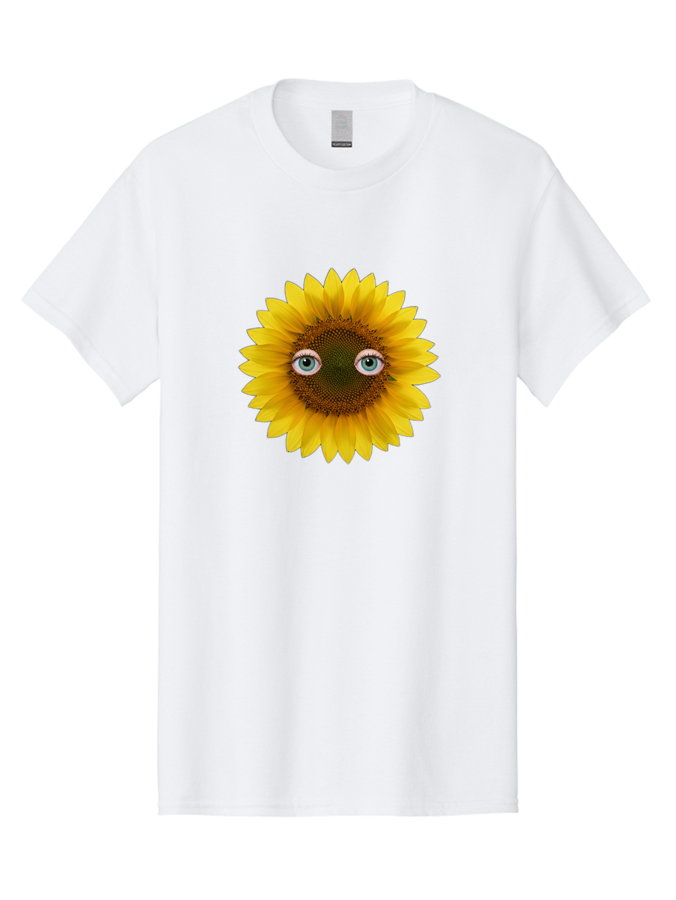 Sunflower-With-Eyes-4 Men'S Graphic Tee, 100% Cotton, Comfortable Casual Summer Wear, Machine Washable, Vintage Camera, Old Camera, Antique Camera, Black Camera, Classic Photography, Photography Equipment, Nostalgic Device, Film Camera, Bag044