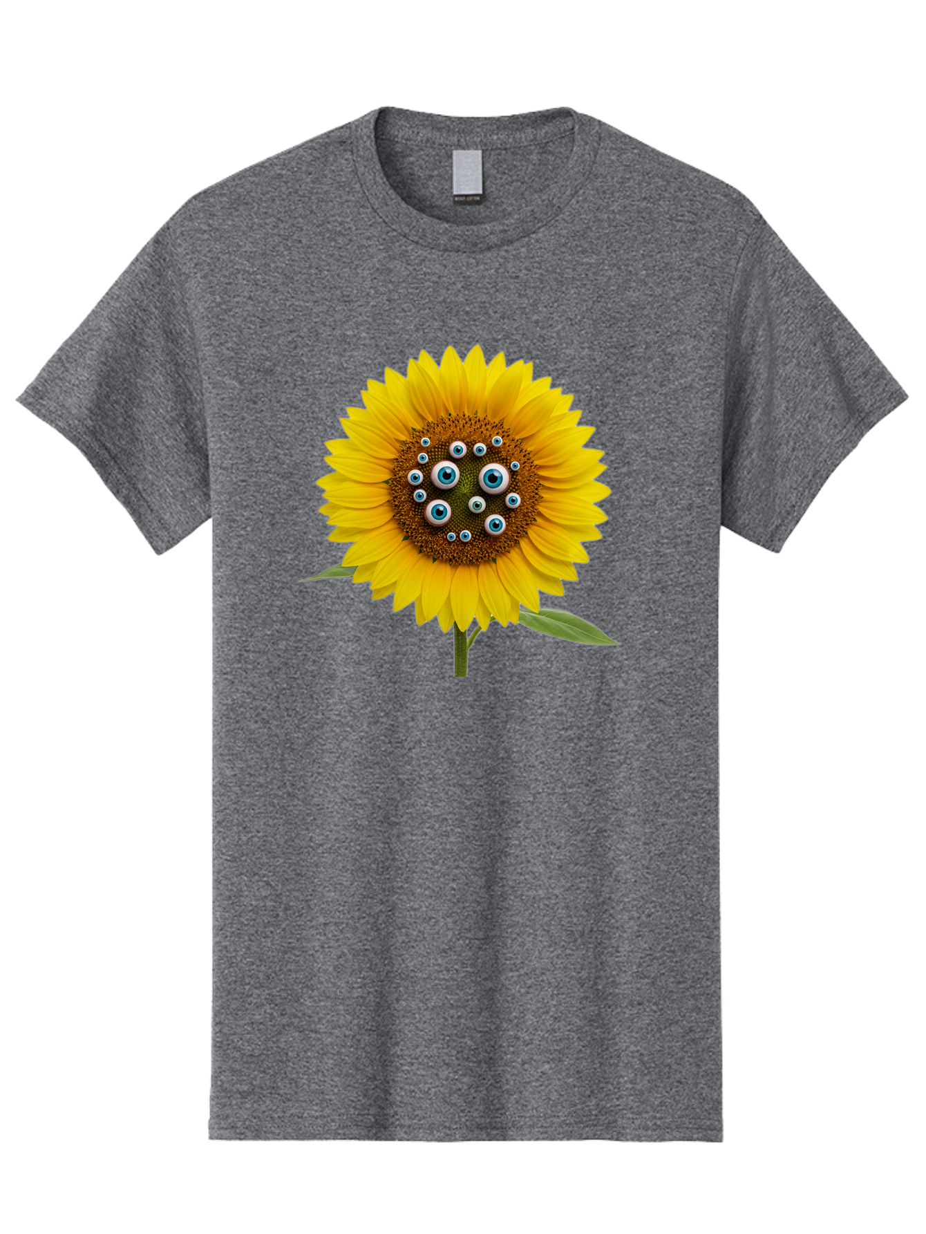 Sunflower-With-Eyes-5 Men'S Graphic Tee, 100% Cotton, Comfortable Casual Summer Wear, Machine Washable, Vintage Camera, Old Camera, Antique Camera, Black Camera, Classic Photography, Photography Equipment, Nostalgic Device, Film Camera, Bag045