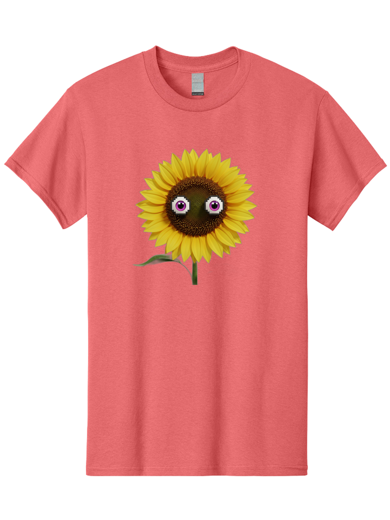 Sunflower-With-Eyes Men'S Graphic Tee, 100% Cotton, Comfortable Casual Summer Wear, Machine Washable, Vintage Camera, Old Camera, Antique Camera, Black Camera, Classic Photography, Photography Equipment, Nostalgic Device, Film Camera, Bag046