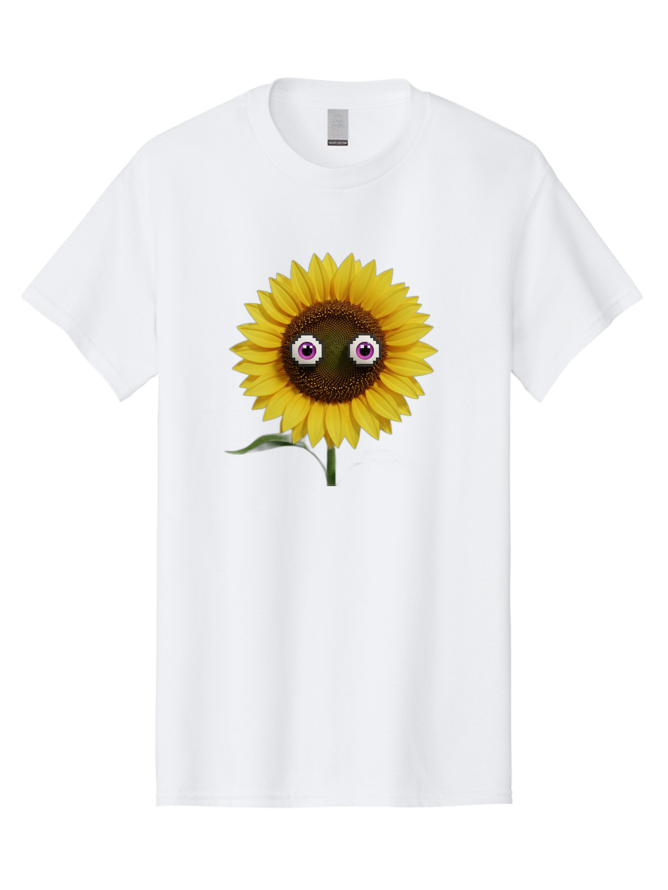 Sunflower-With-Eyes Men'S Graphic Tee, 100% Cotton, Comfortable Casual Summer Wear, Machine Washable, Vintage Camera, Old Camera, Antique Camera, Black Camera, Classic Photography, Photography Equipment, Nostalgic Device, Film Camera, Bag046