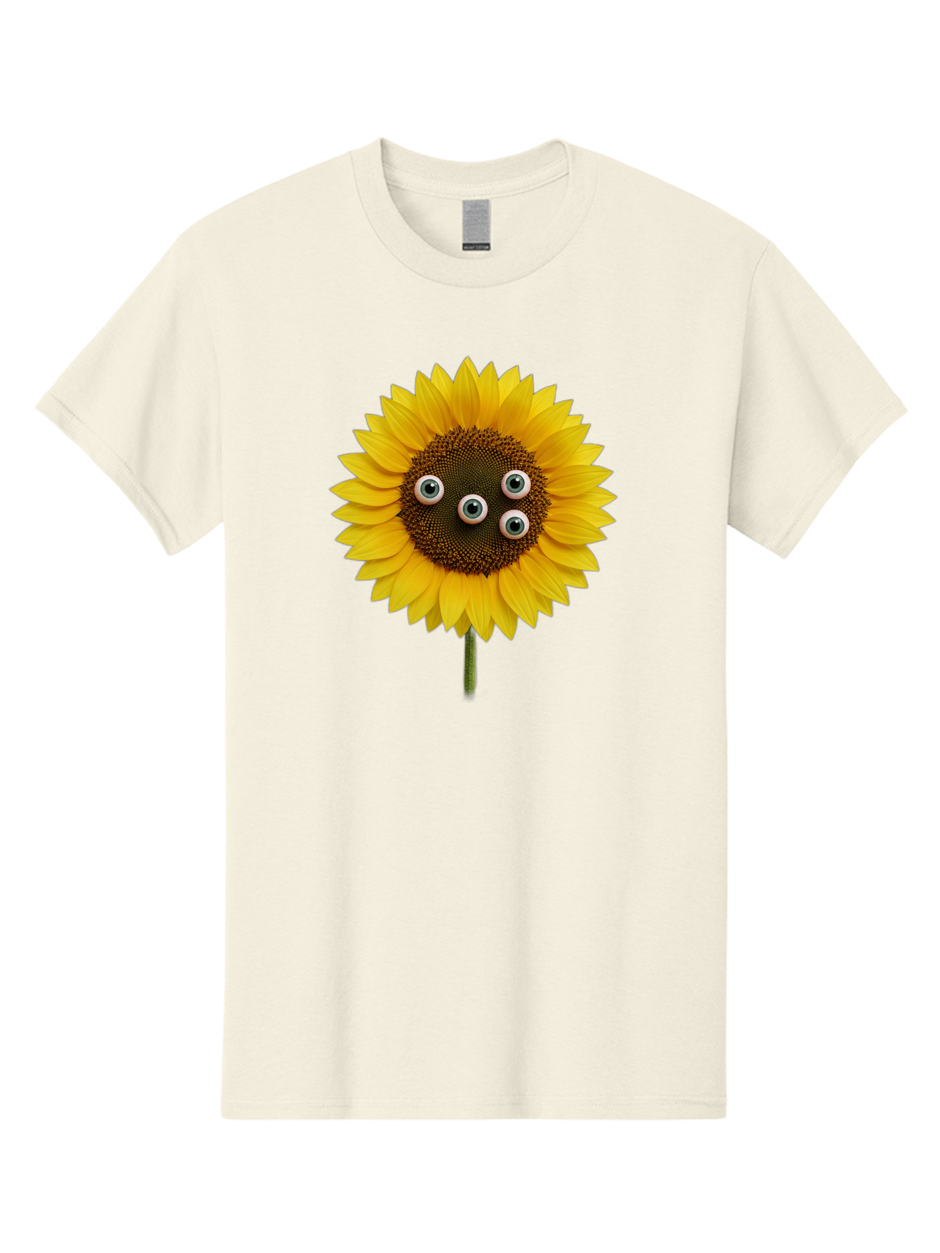Sunflower-With-Googly-Eyes Men'S Graphic Tee, 100% Cotton, Comfortable Casual Summer Wear, Machine Washable, Vintage Camera, Old Camera, Antique Camera, Black Camera, Classic Photography, Photography Equipment, Nostalgic Device, Film Camera, Bag047
