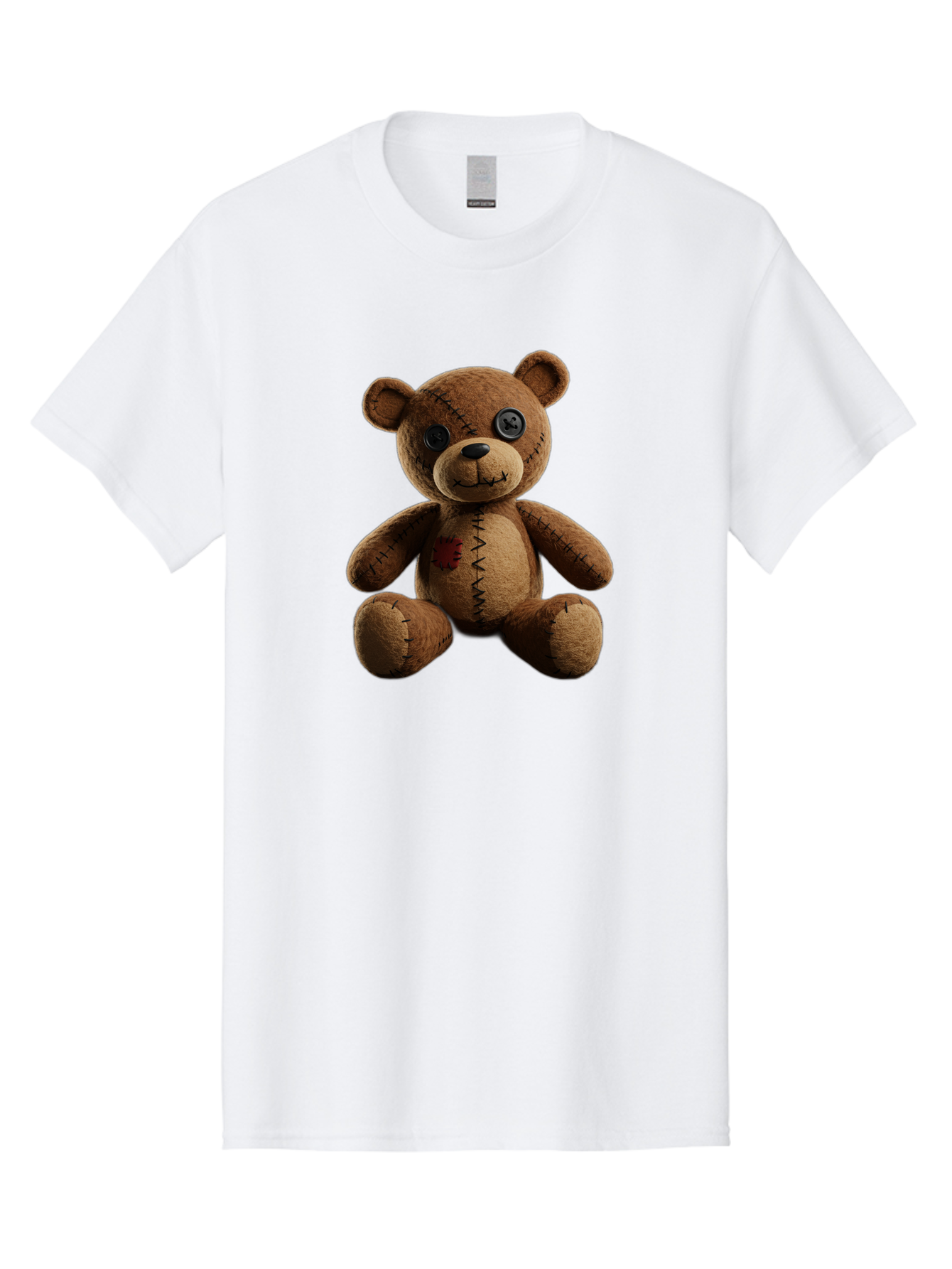 Teddy-Bear-Voodoo-Doll Men'S Graphic Tee, 100% Cotton, Comfortable Casual Summer Wear, Machine Washable, Vintage Camera, Old Camera, Antique Camera, Black Camera, Classic Photography, Photography Equipment, Nostalgic Device, Film Camera, Bag054